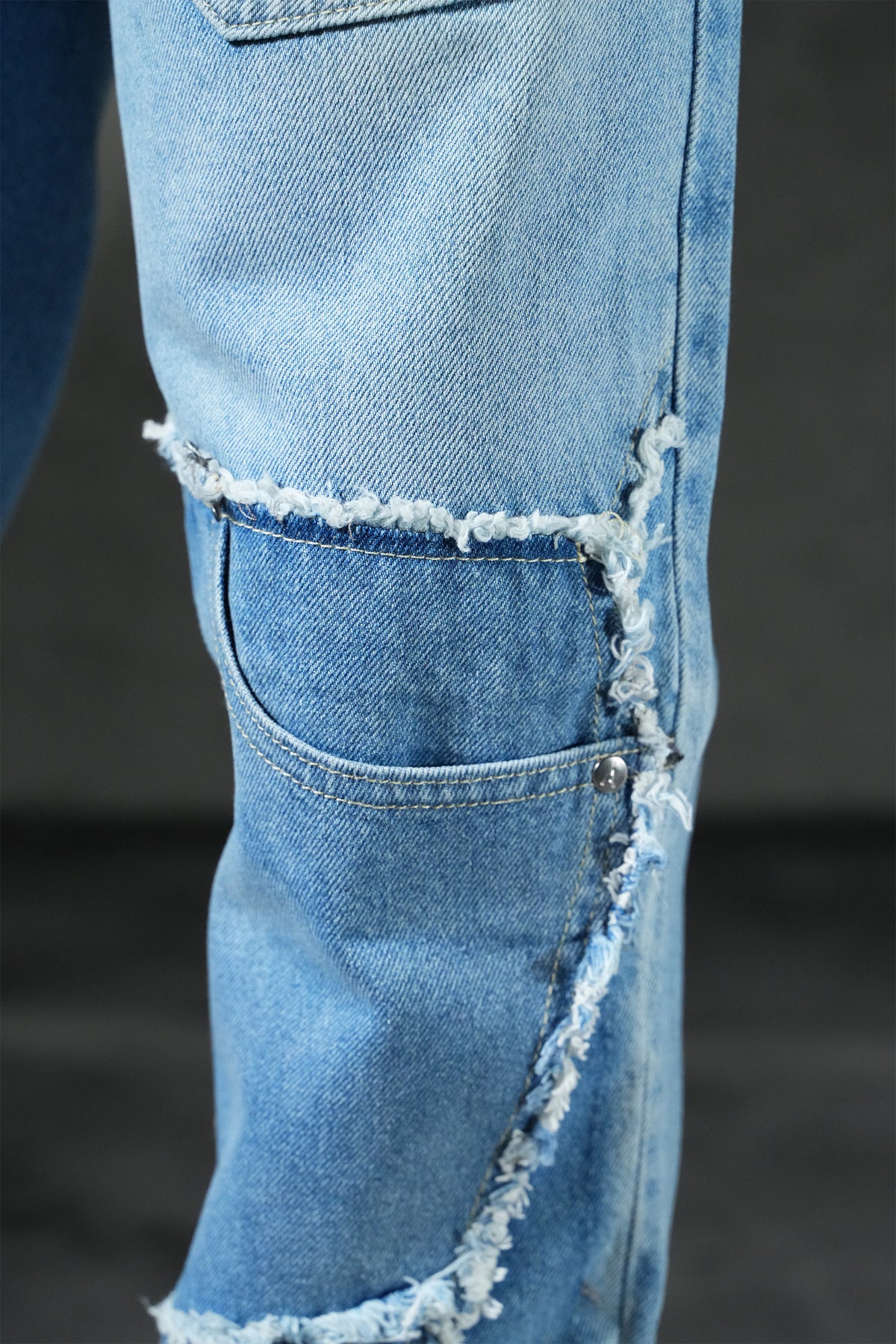 Patchwork flared jeans FG 111