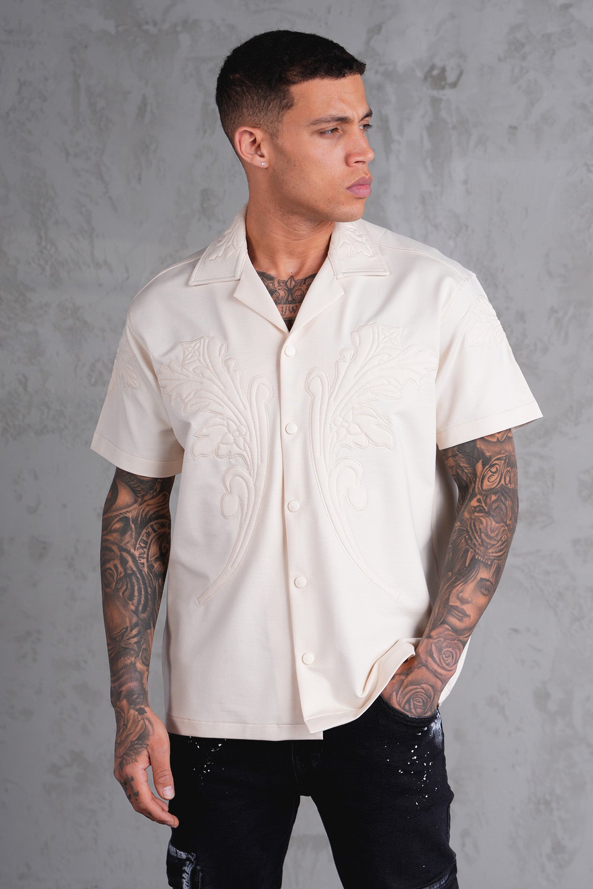 CHEMISE MANCHE COURTES LL5085