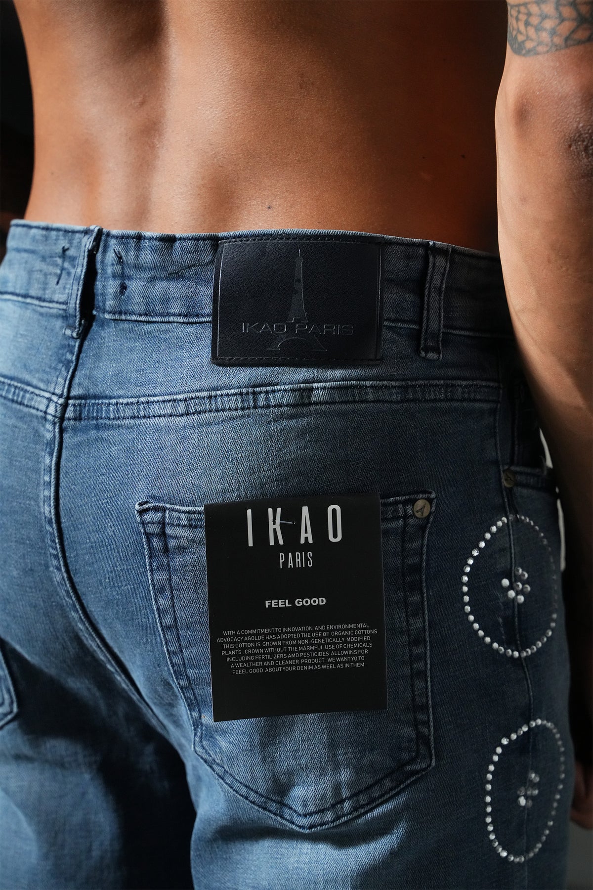 Schlagjeans mit runden Motiven FG 102