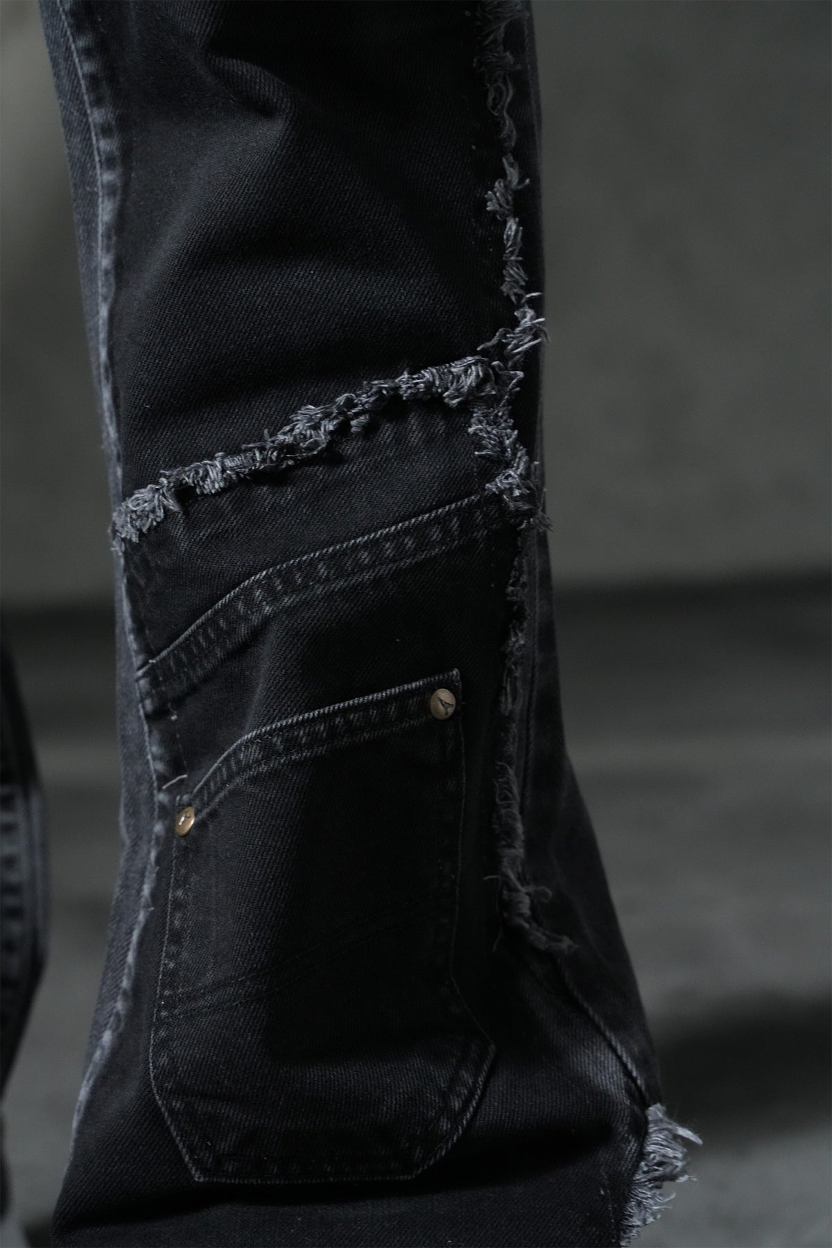 Patchwork flared jeans FG 112