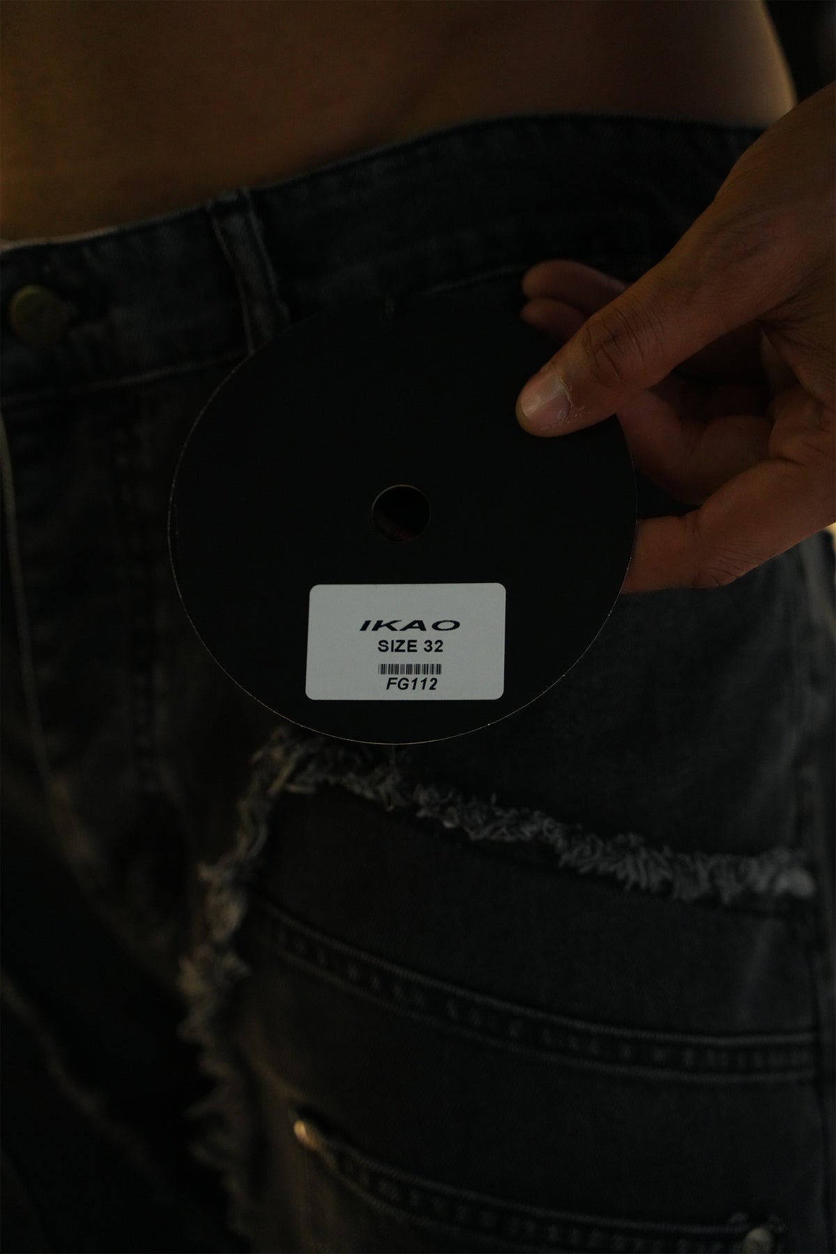 Patchwork flared jeans FG 112