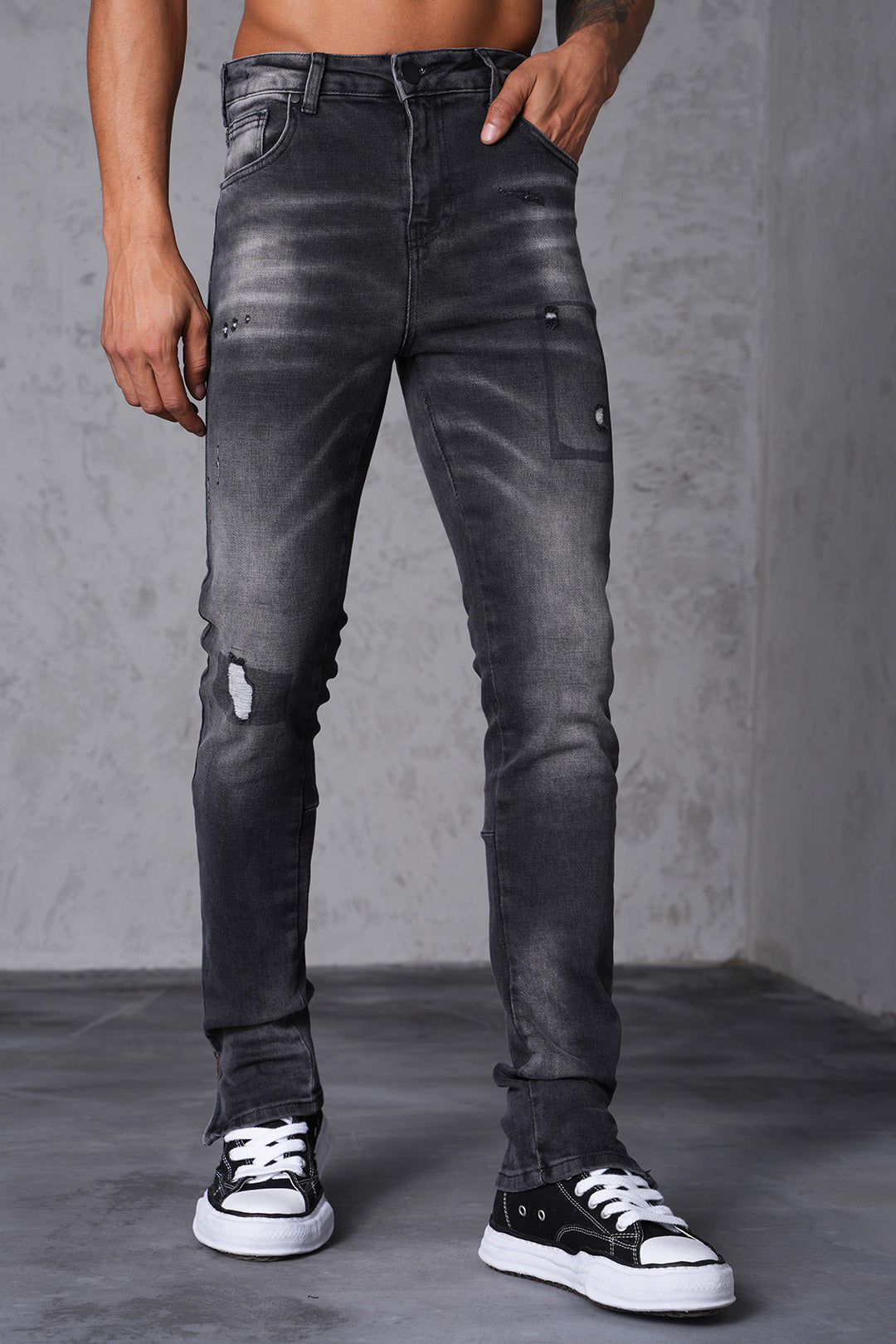 JEANS ZIPPED LL46-12