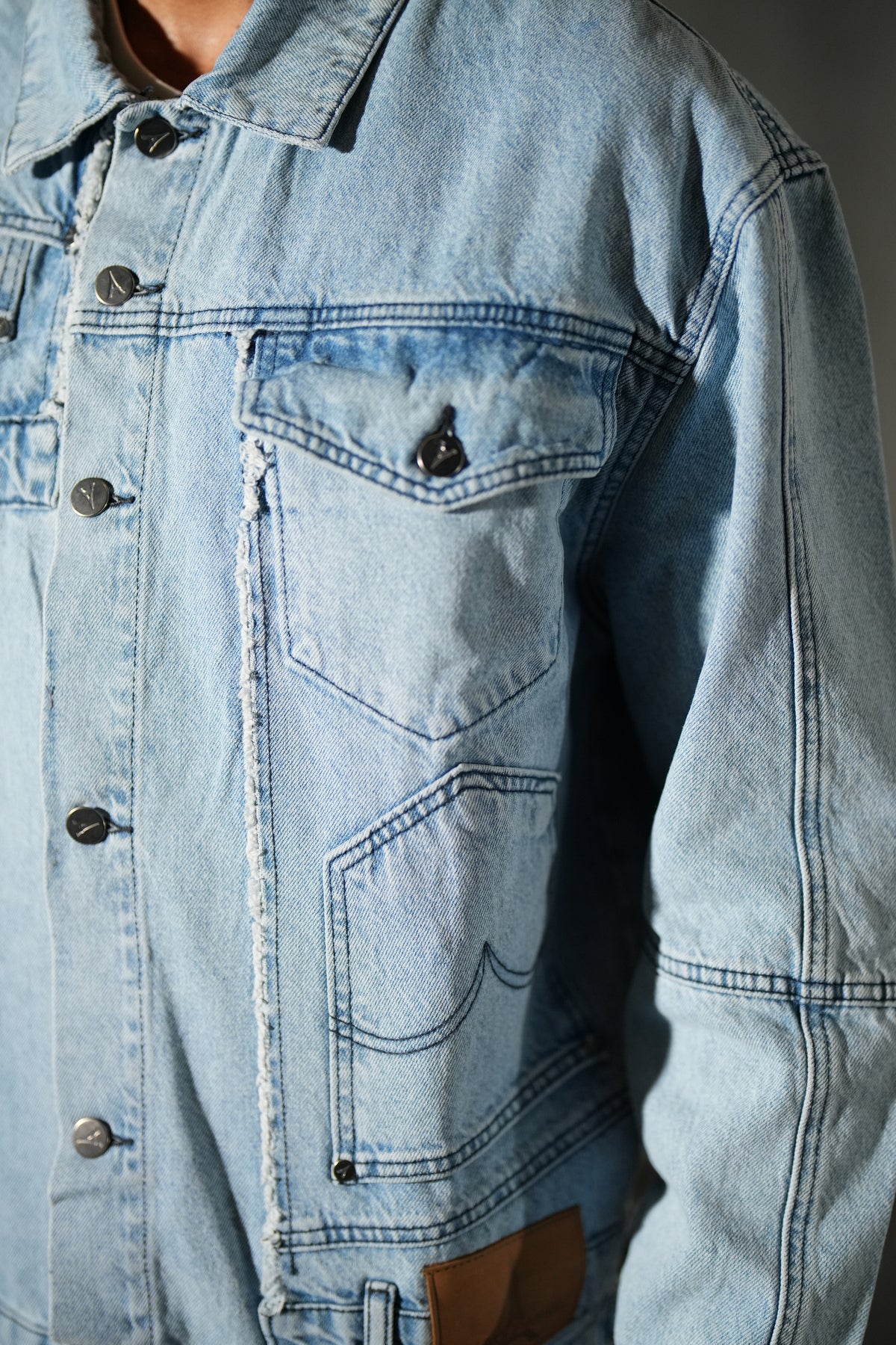 Ensemble denim à empiècements FG113