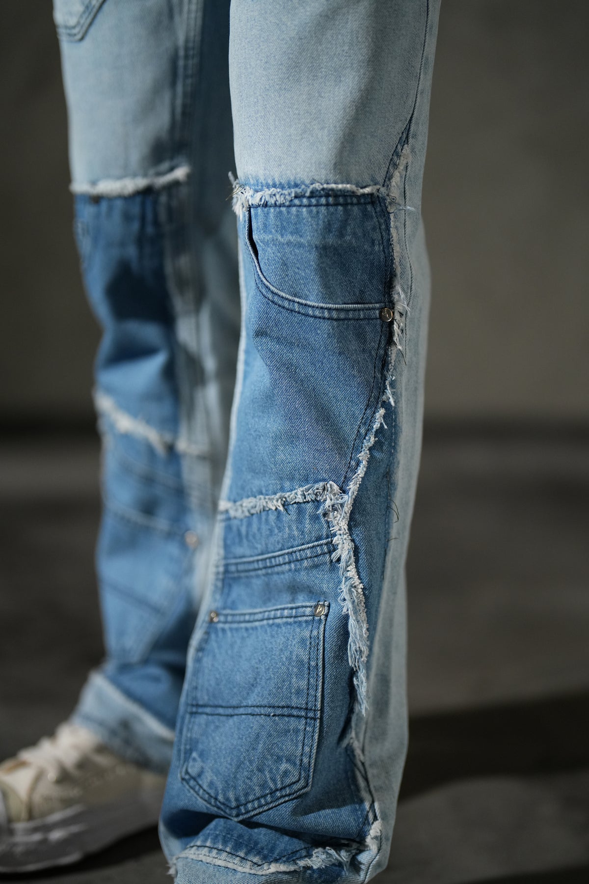 Ensemble denim à empiècements FG113