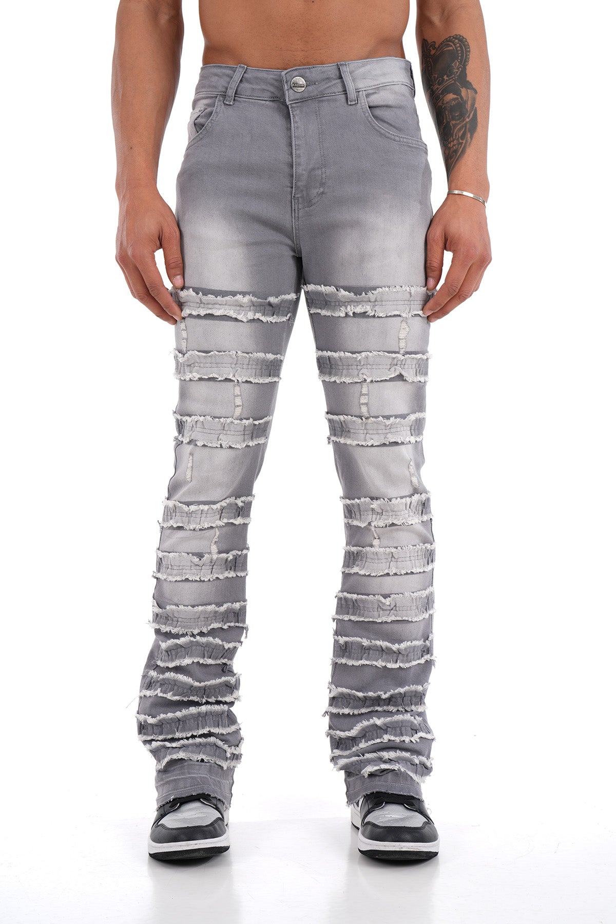 JEAN FLARE LL2000190 - GREY