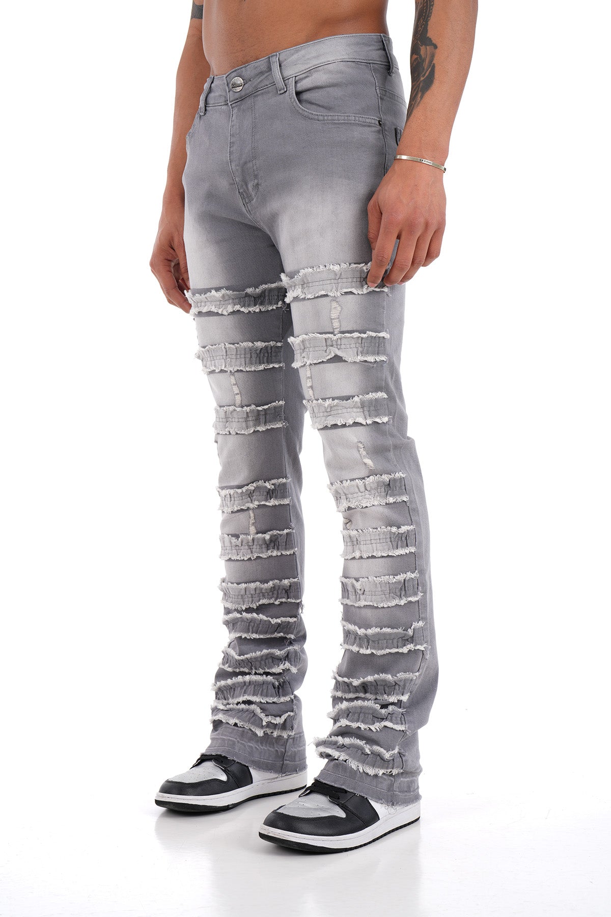 JEAN FLARE LL2000190 - GREY