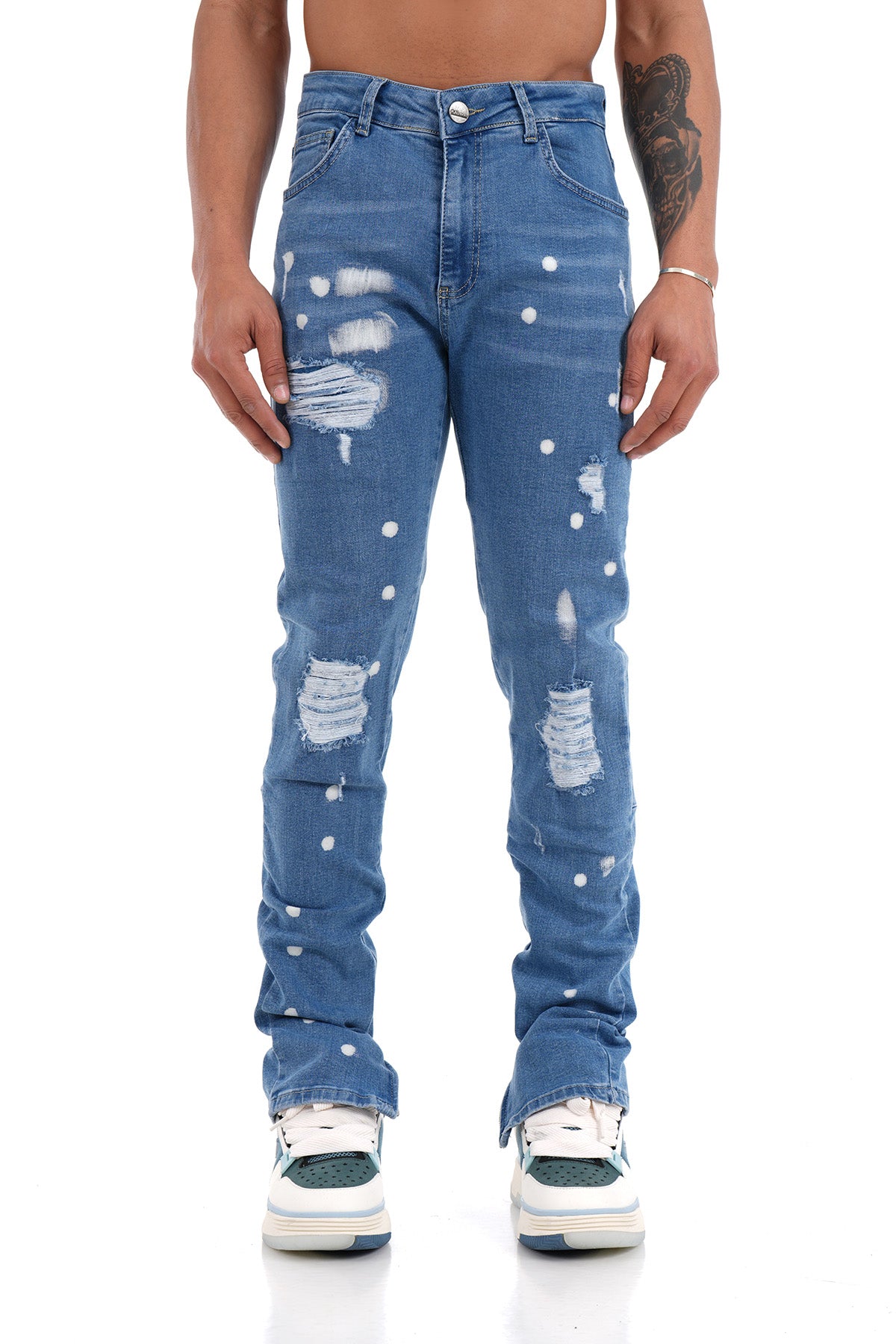 ZIP ANKLE JEANS LL200034