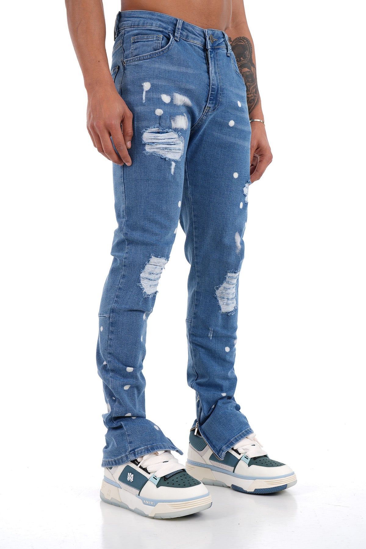 ZIP ANKLE JEANS LL200034