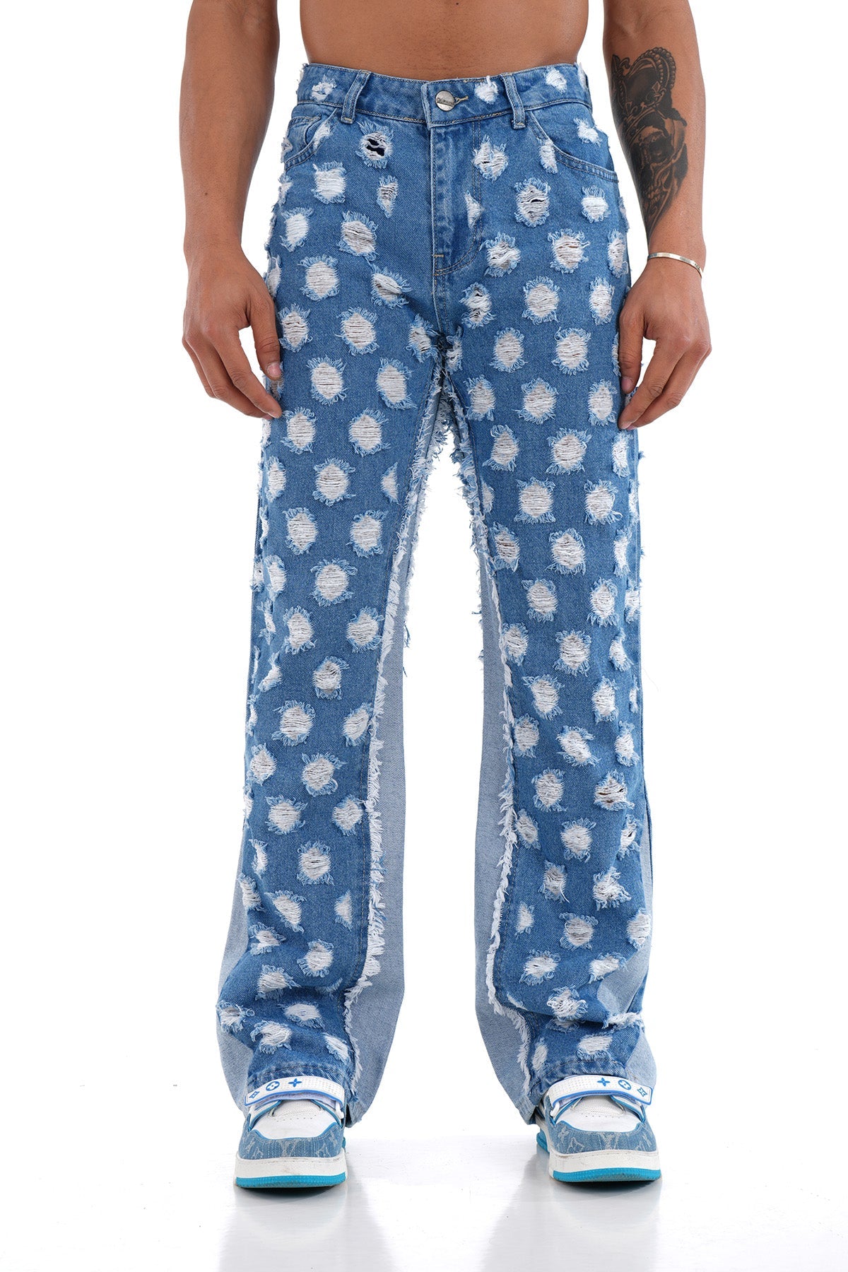 JEANSWEITE AUSGESTELLT LL2000163 - BLAU