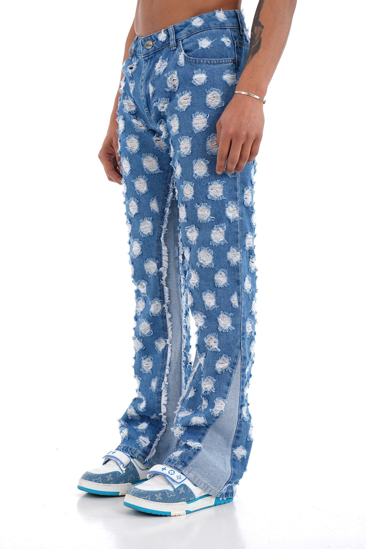 JEANSWEITE AUSGESTELLT LL2000163 - BLAU
