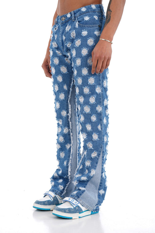 LL2000163 FLARE JEAN - BLUE