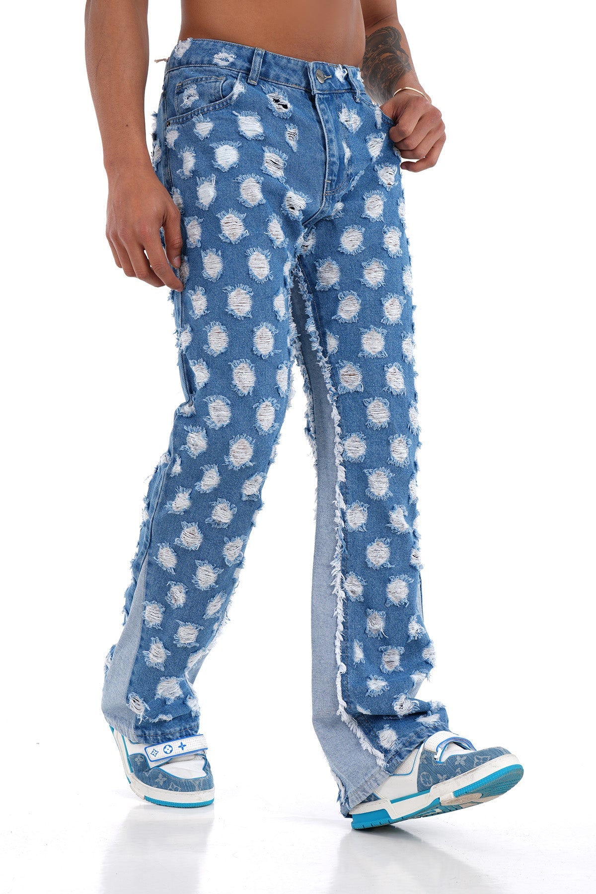 JEANSWEITE AUSGESTELLT LL2000163 - BLAU