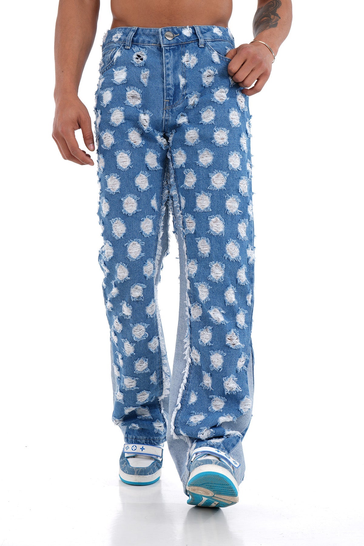 JEANSWEITE AUSGESTELLT LL2000163 - BLAU
