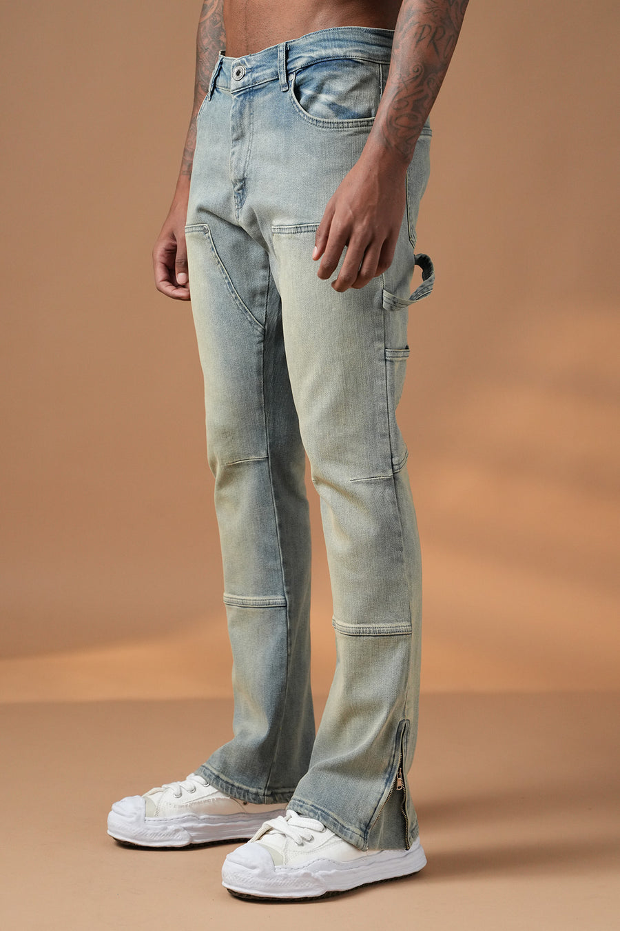 men's zipped jeans ikao paris