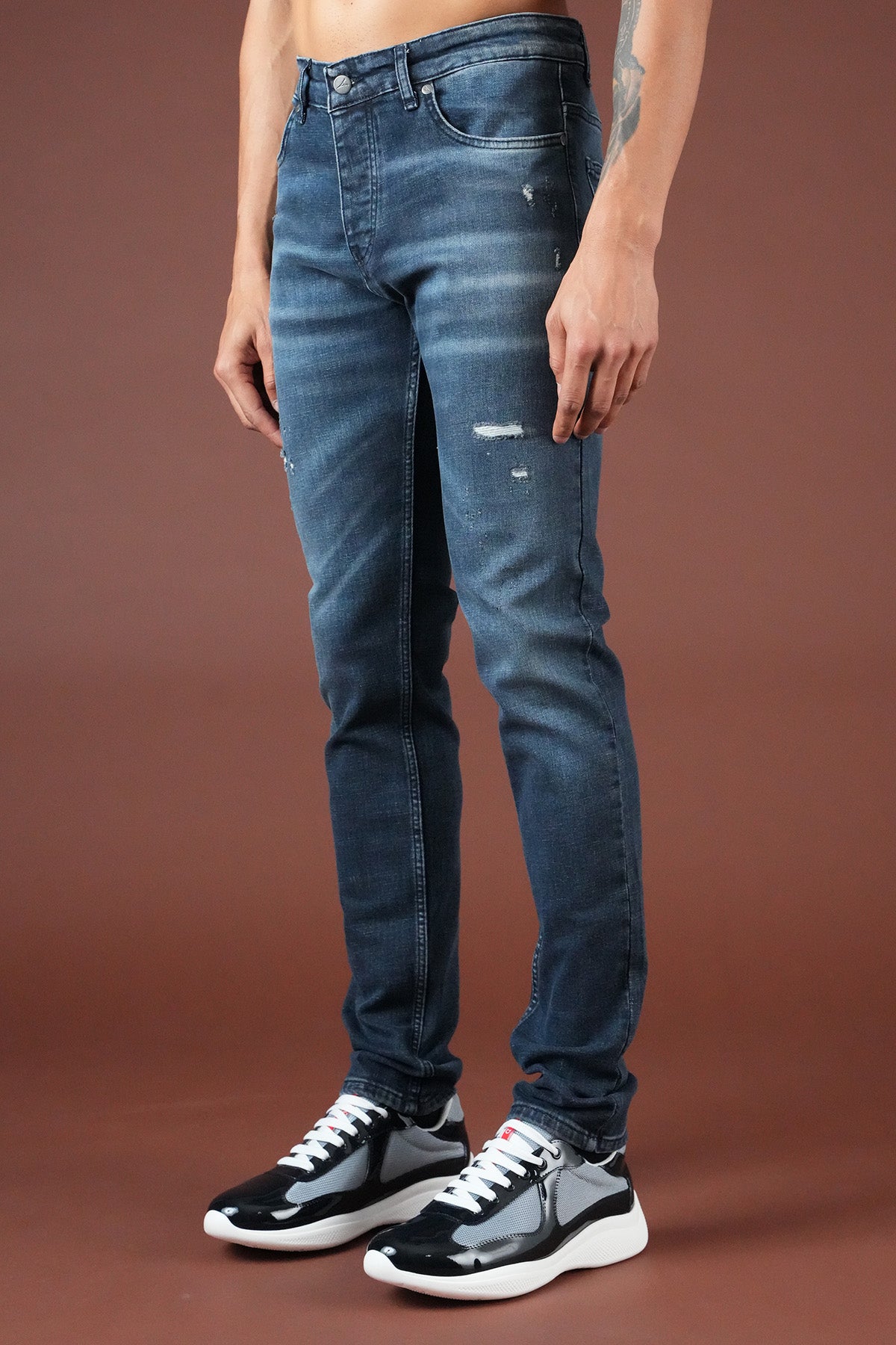 Herren-Slim-Fit-Jeans FAMR-0066-2