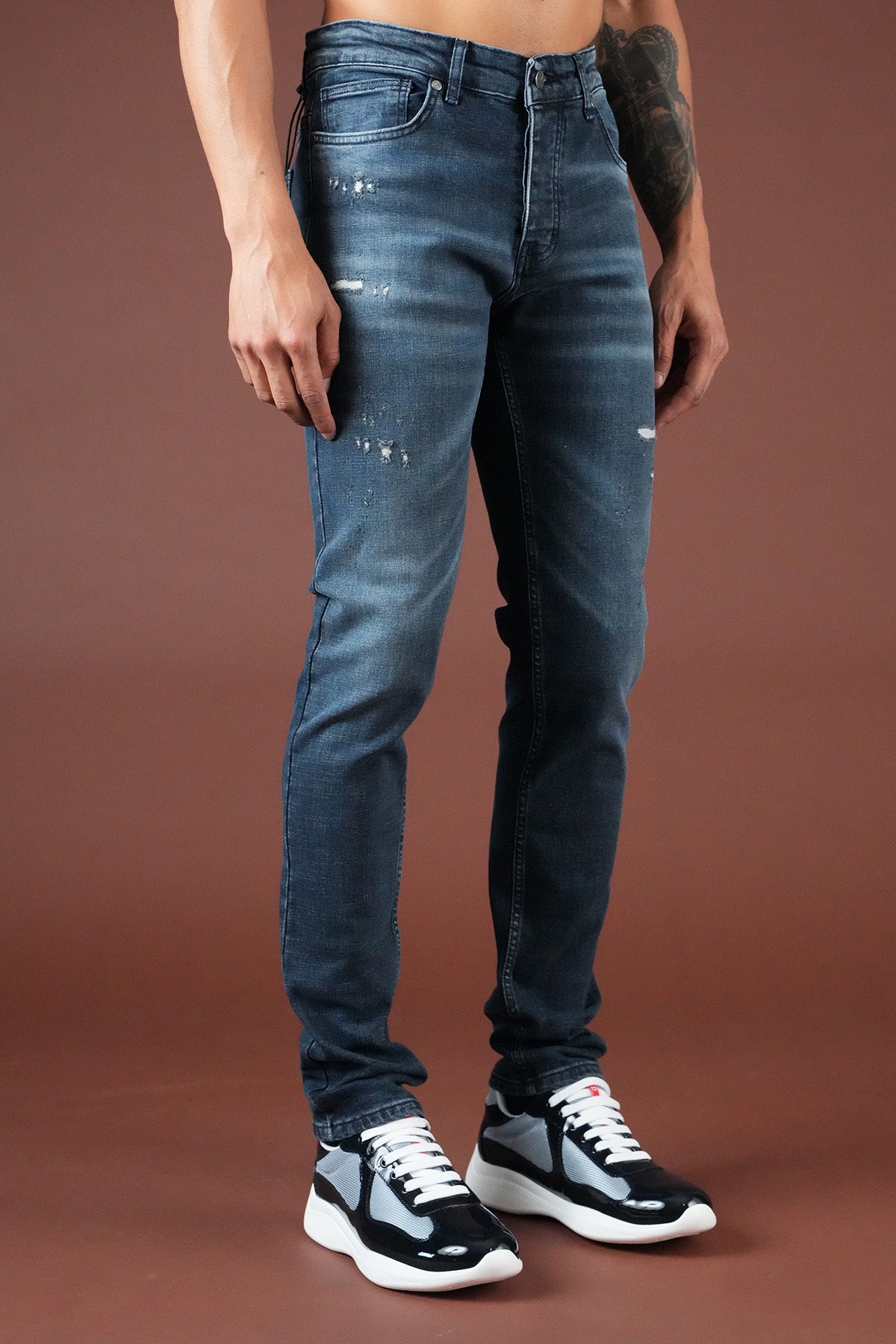 Herren-Slim-Fit-Jeans FAMR-0066-2