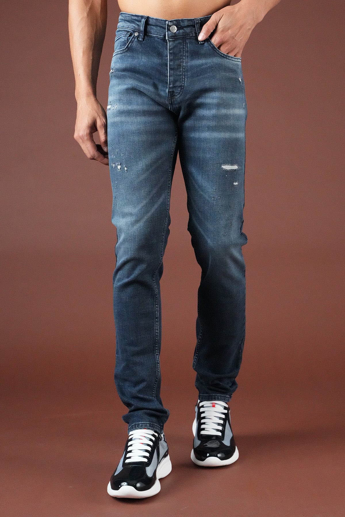Herren-Slim-Fit-Jeans FAMR-0066-2