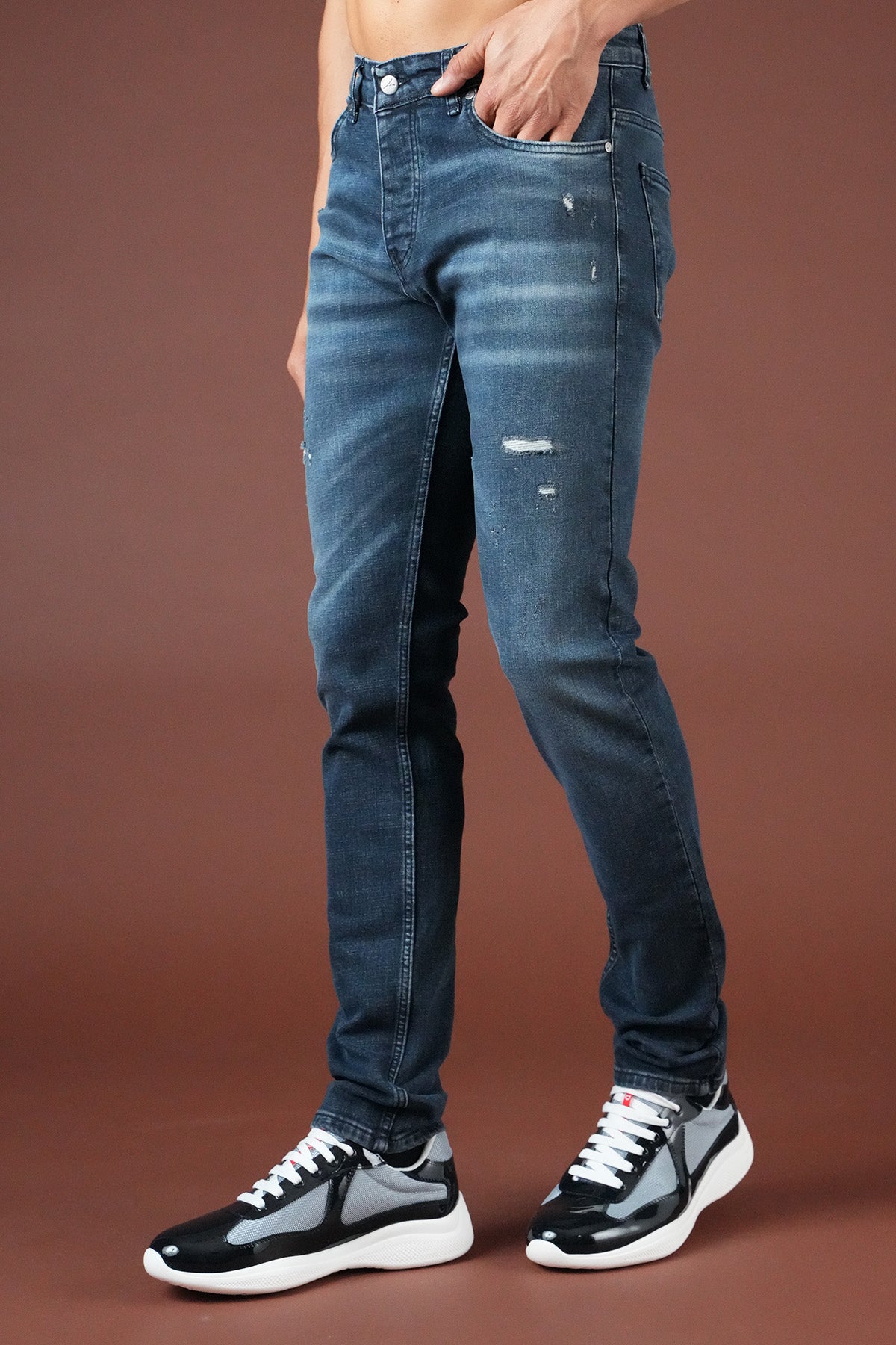 Herren-Slim-Fit-Jeans FAMR-0066-2