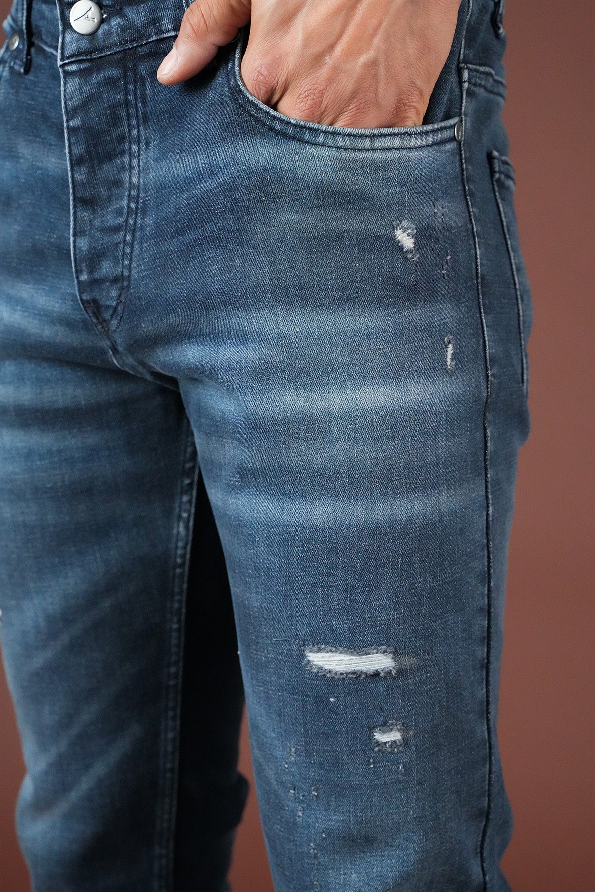 Herren-Slim-Fit-Jeans FAMR-0066-2