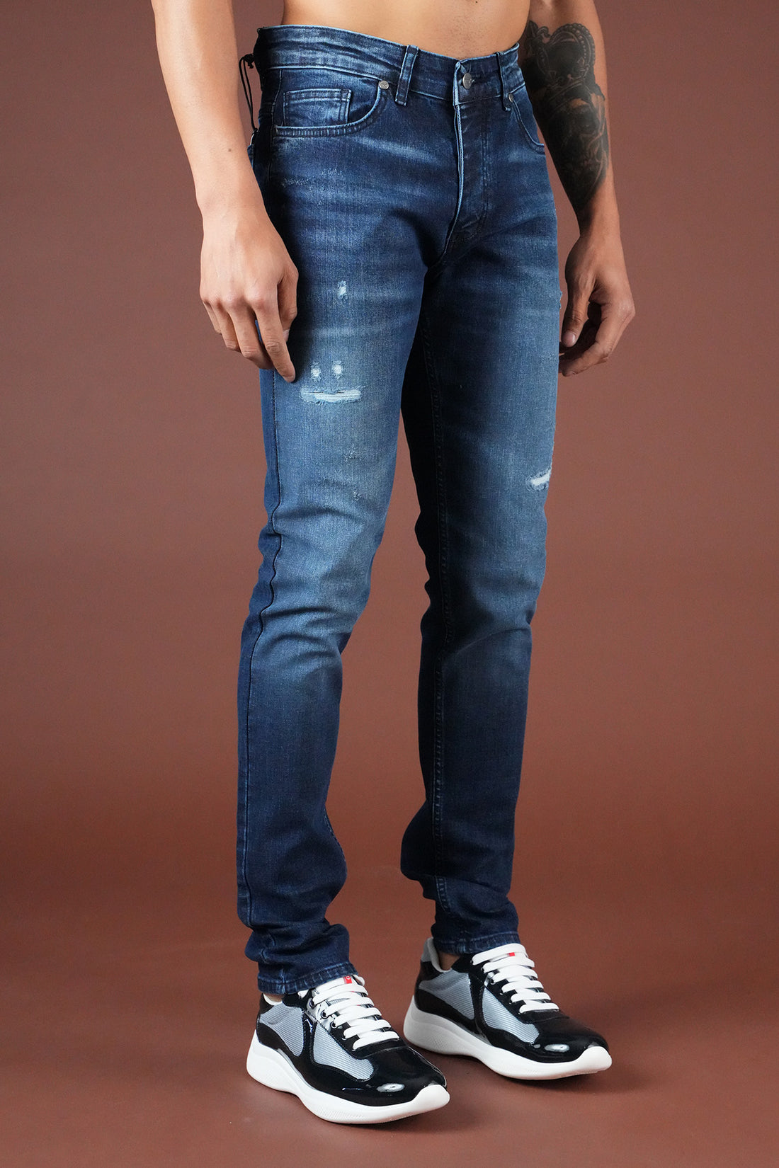 Herren-Slim-Fit-Jeans FAMR-0076