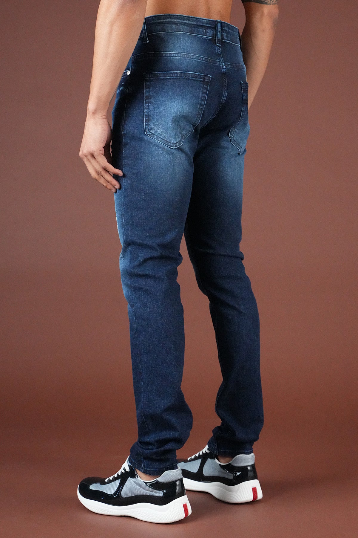 Herren-Slim-Fit-Jeans FAMR-0076