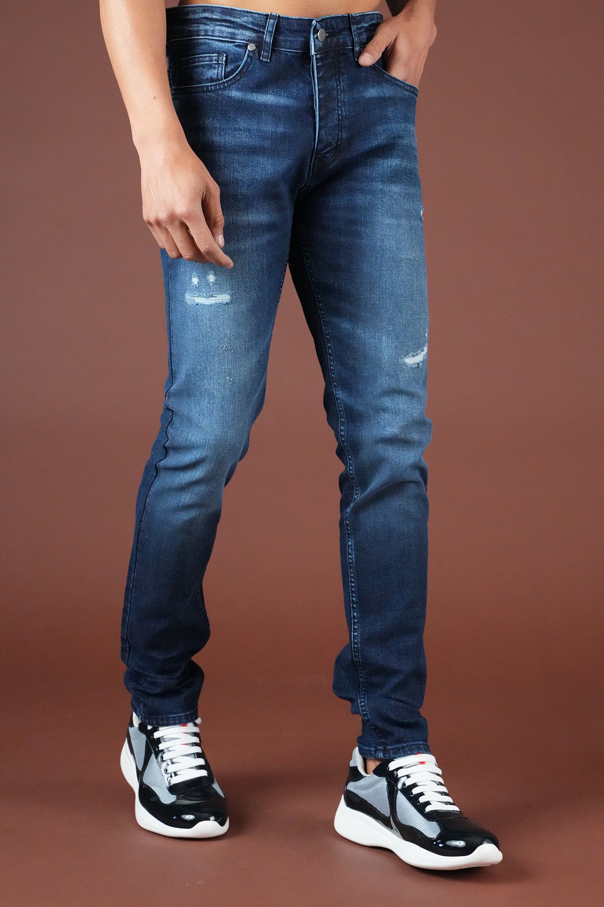 Herren-Slim-Fit-Jeans FAMR-0076