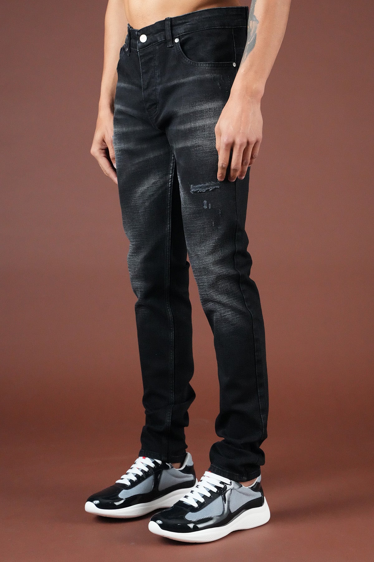 Slim Fit Jeans für Herren FAMR-0067