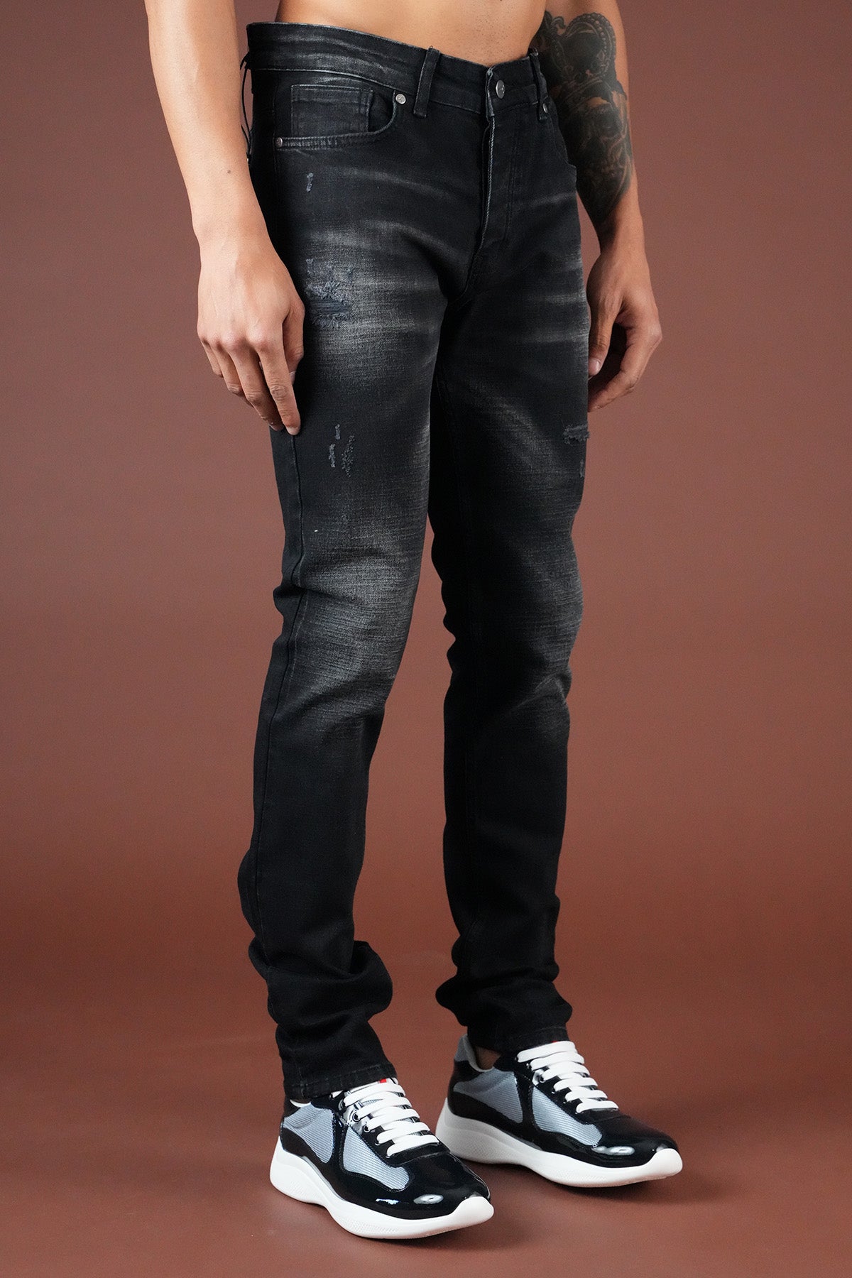 Slim Fit Jeans für Herren FAMR-0067