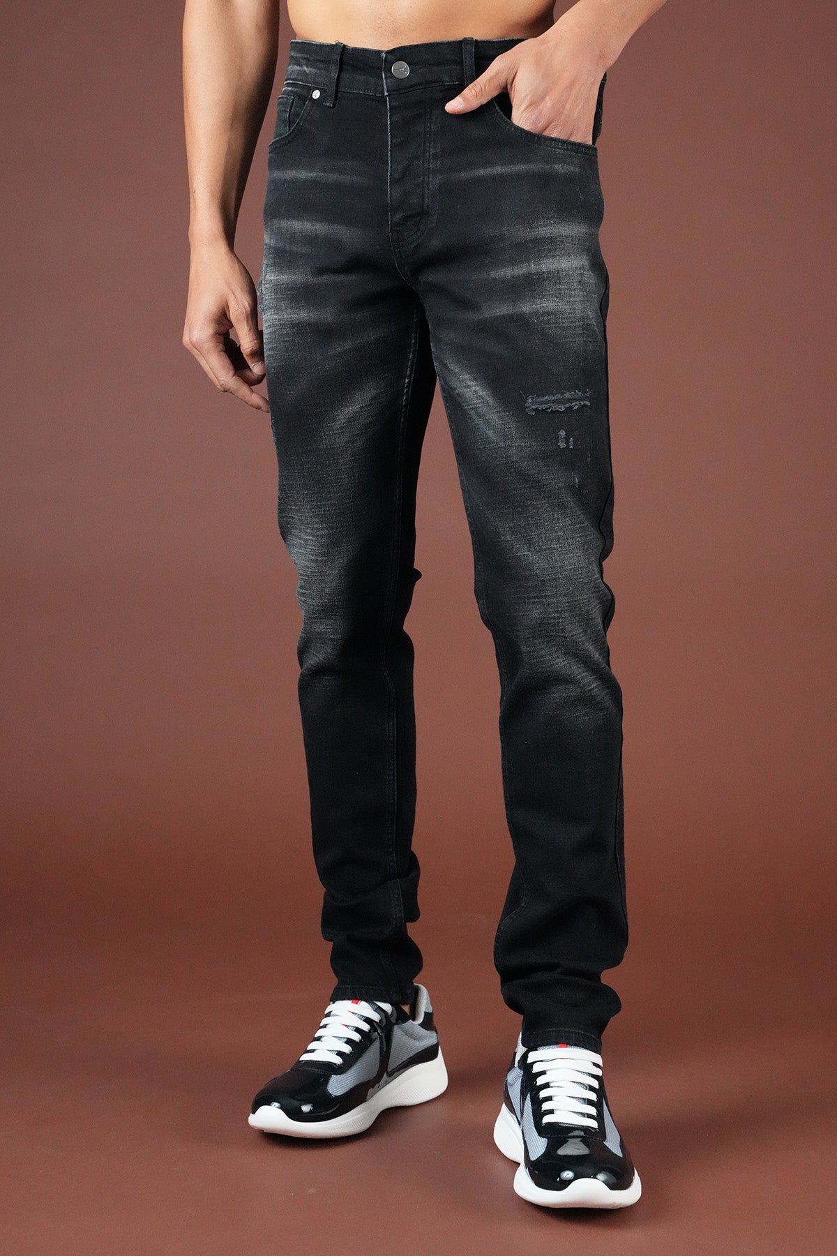 Slim Fit Jeans für Herren FAMR-0067