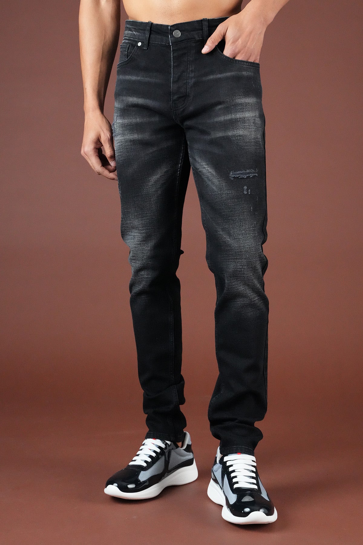 Slim Fit Jeans für Herren FAMR-0067