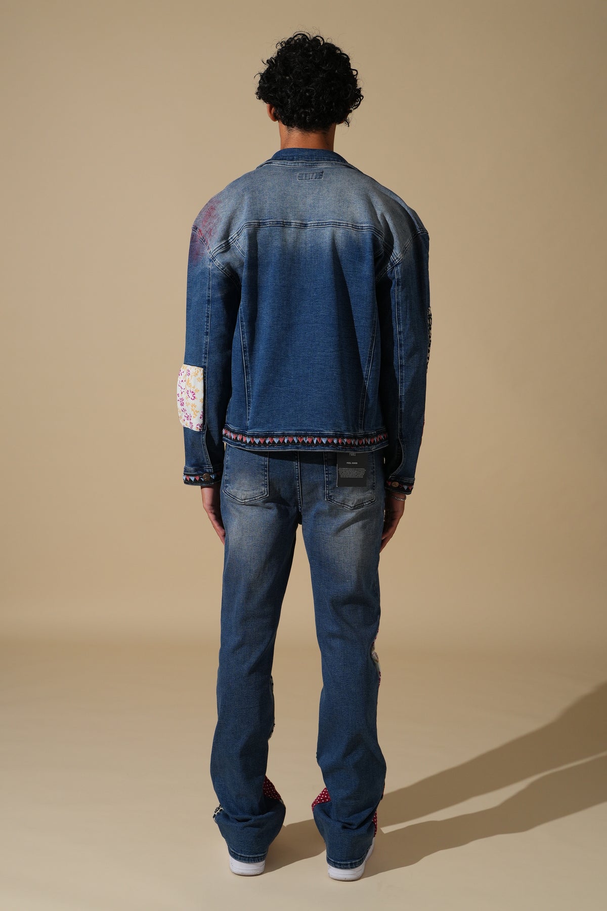 Ensemble denim patchwork FG114