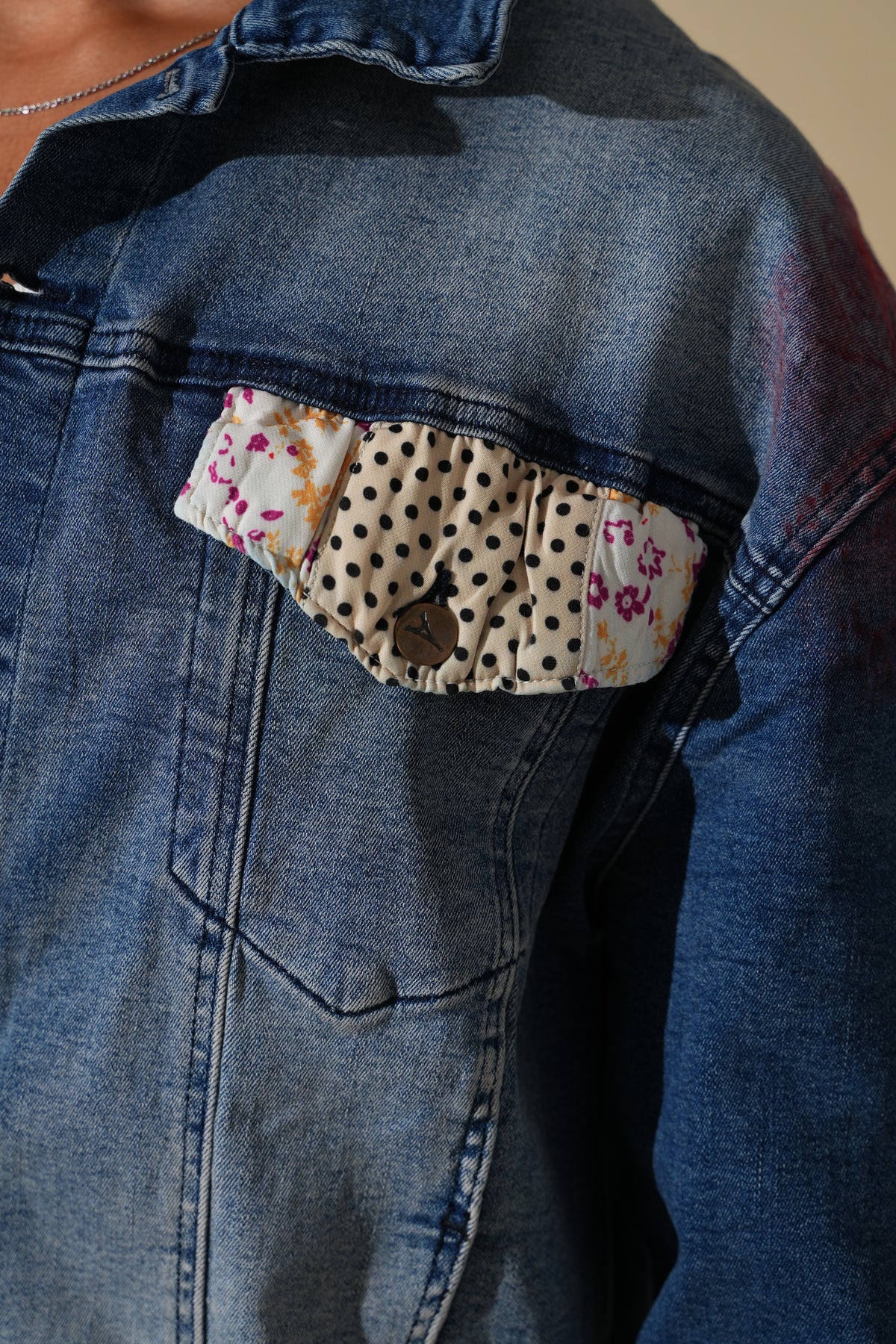 Ensemble denim patchwork FG114