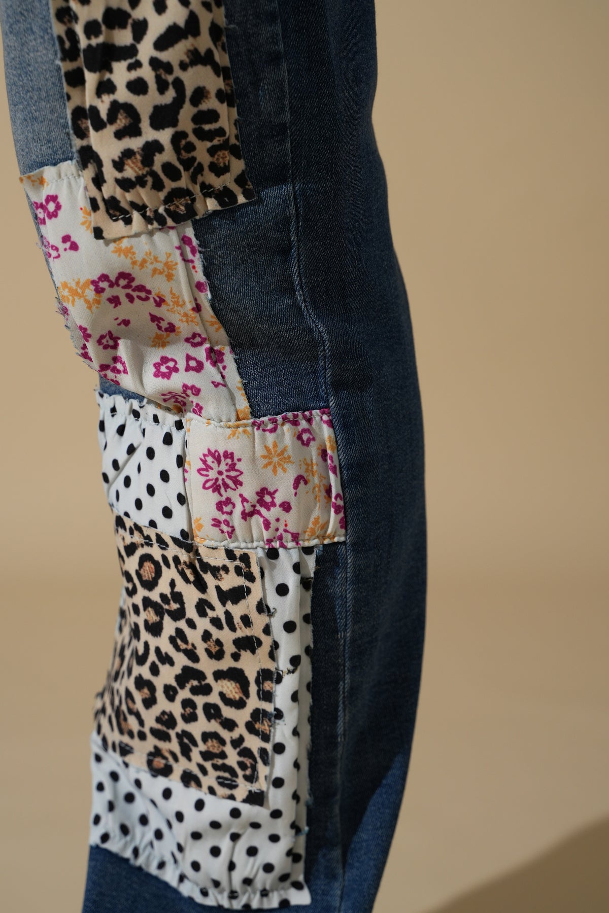 Ensemble denim patchwork FG114