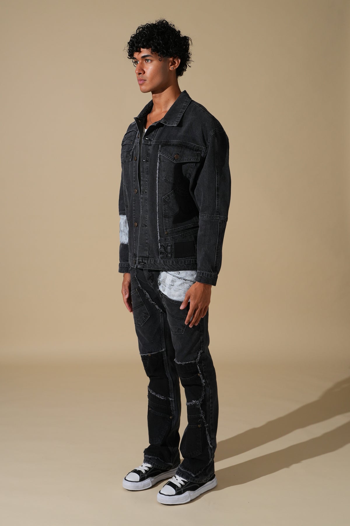 Ensemble denim contrasté FG115