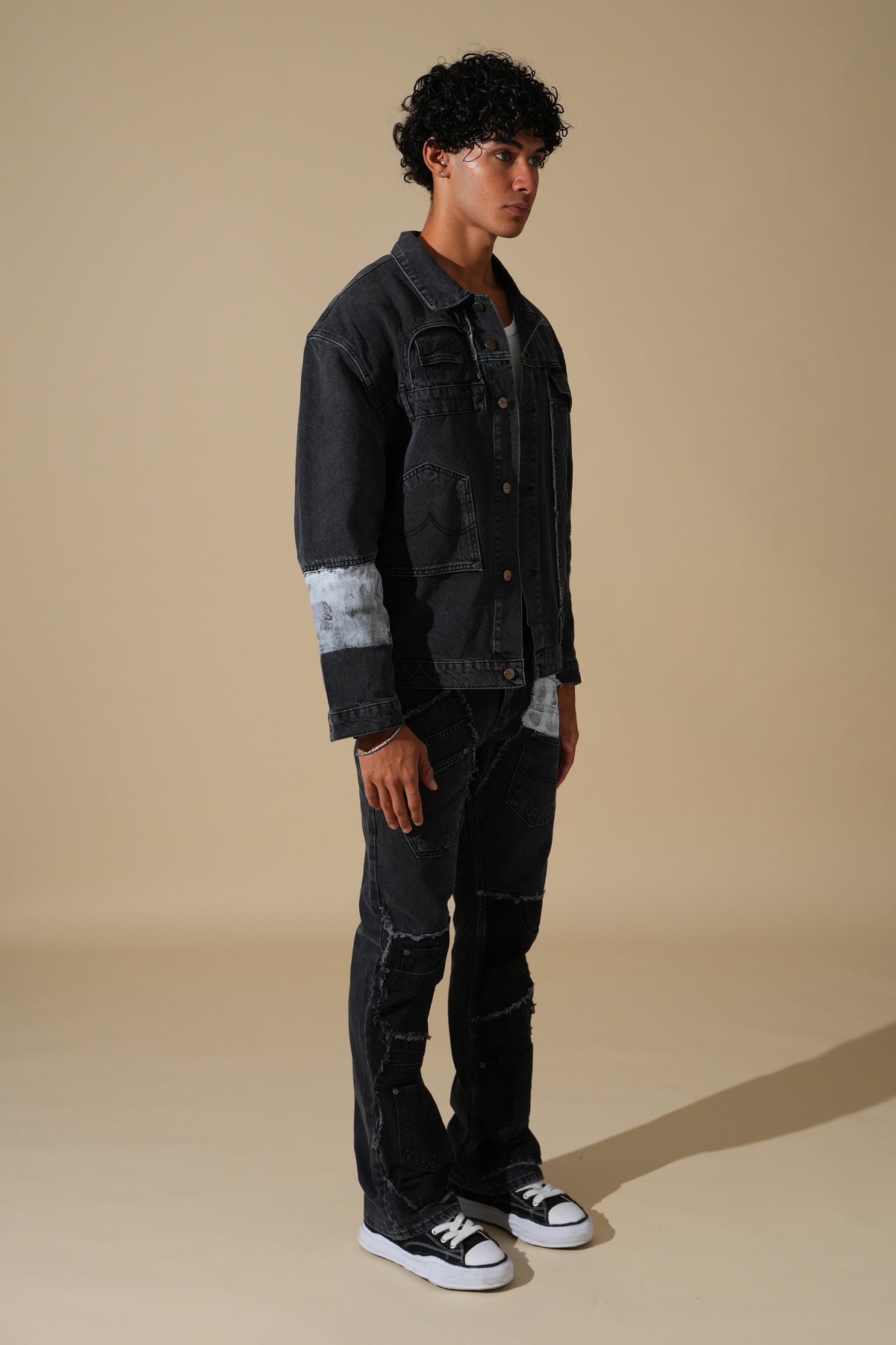 Ensemble denim contrasté FG115