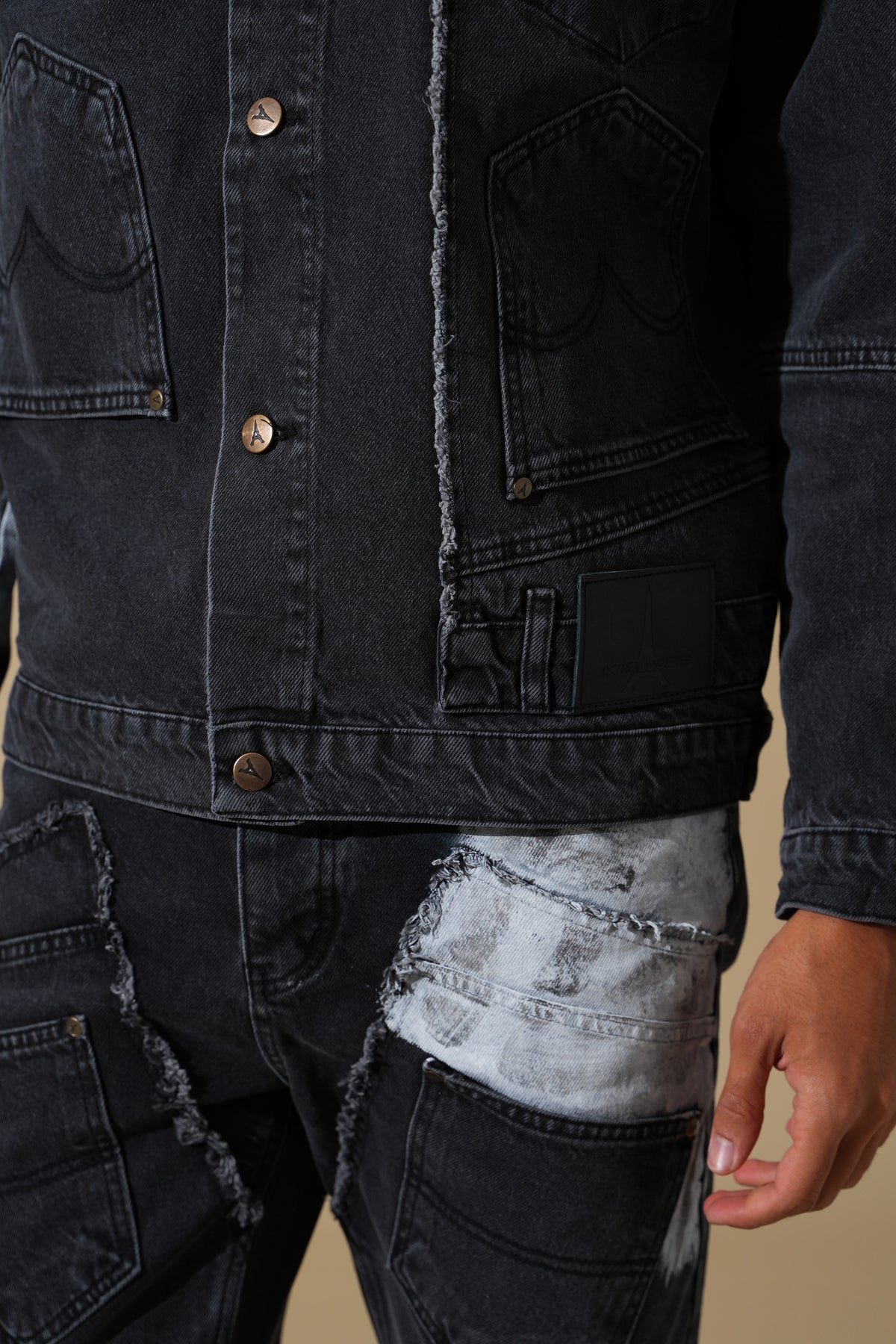 Ensemble denim contrasté FG115