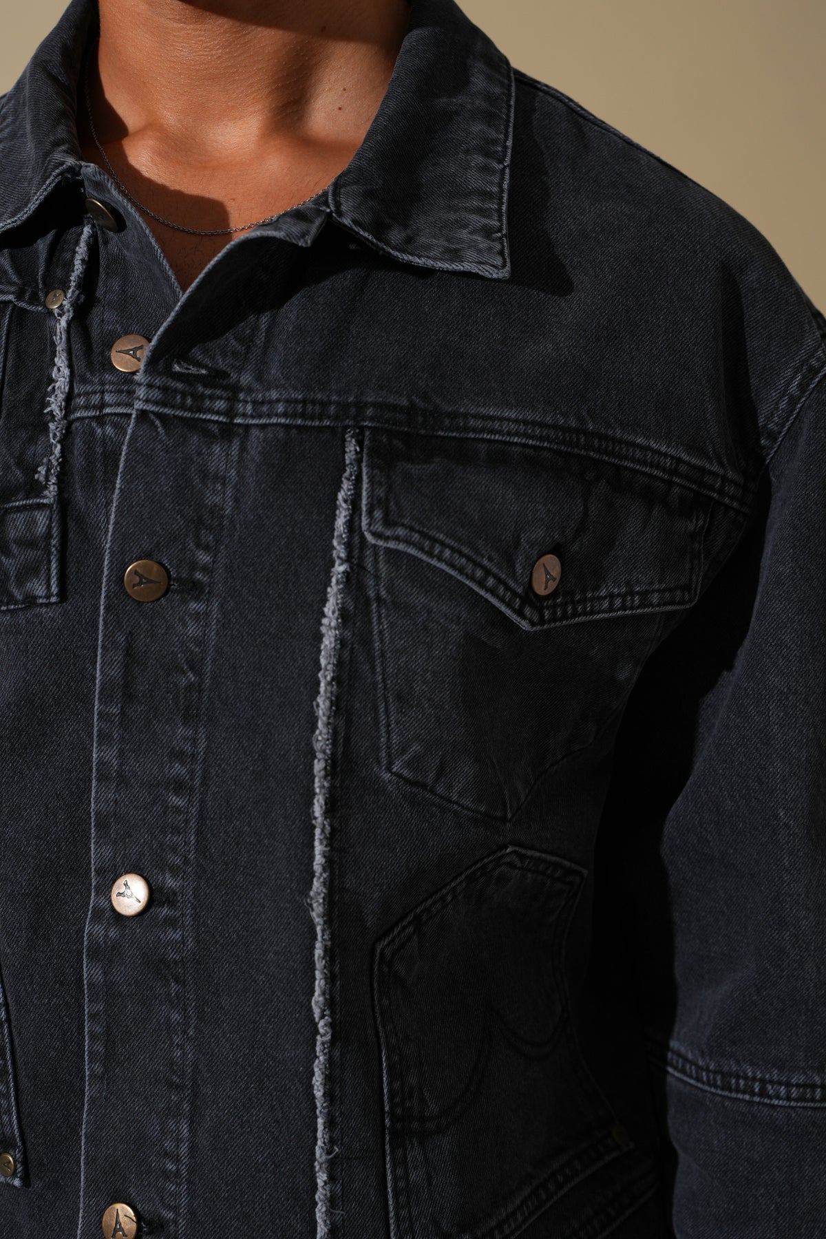 Ensemble denim contrasté FG115