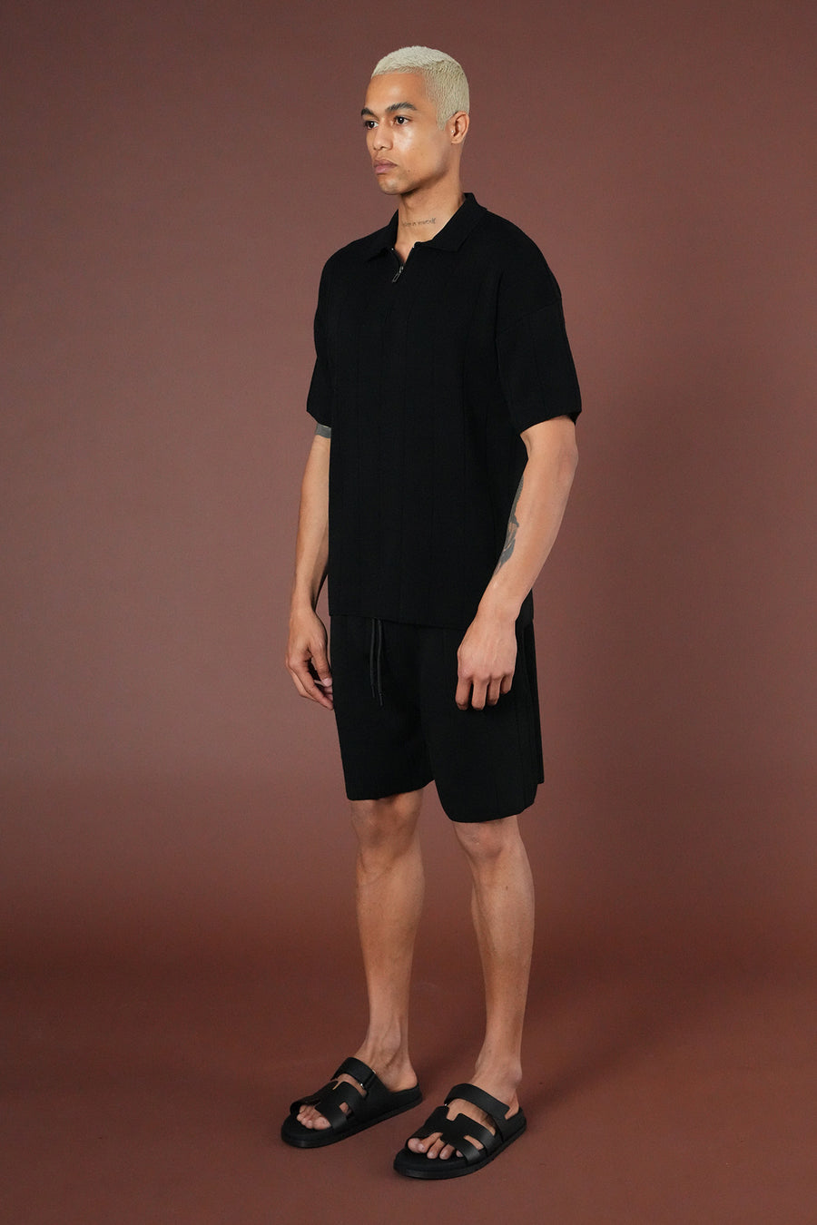 SET KNIT t-shirt AND SHORTS LL061054