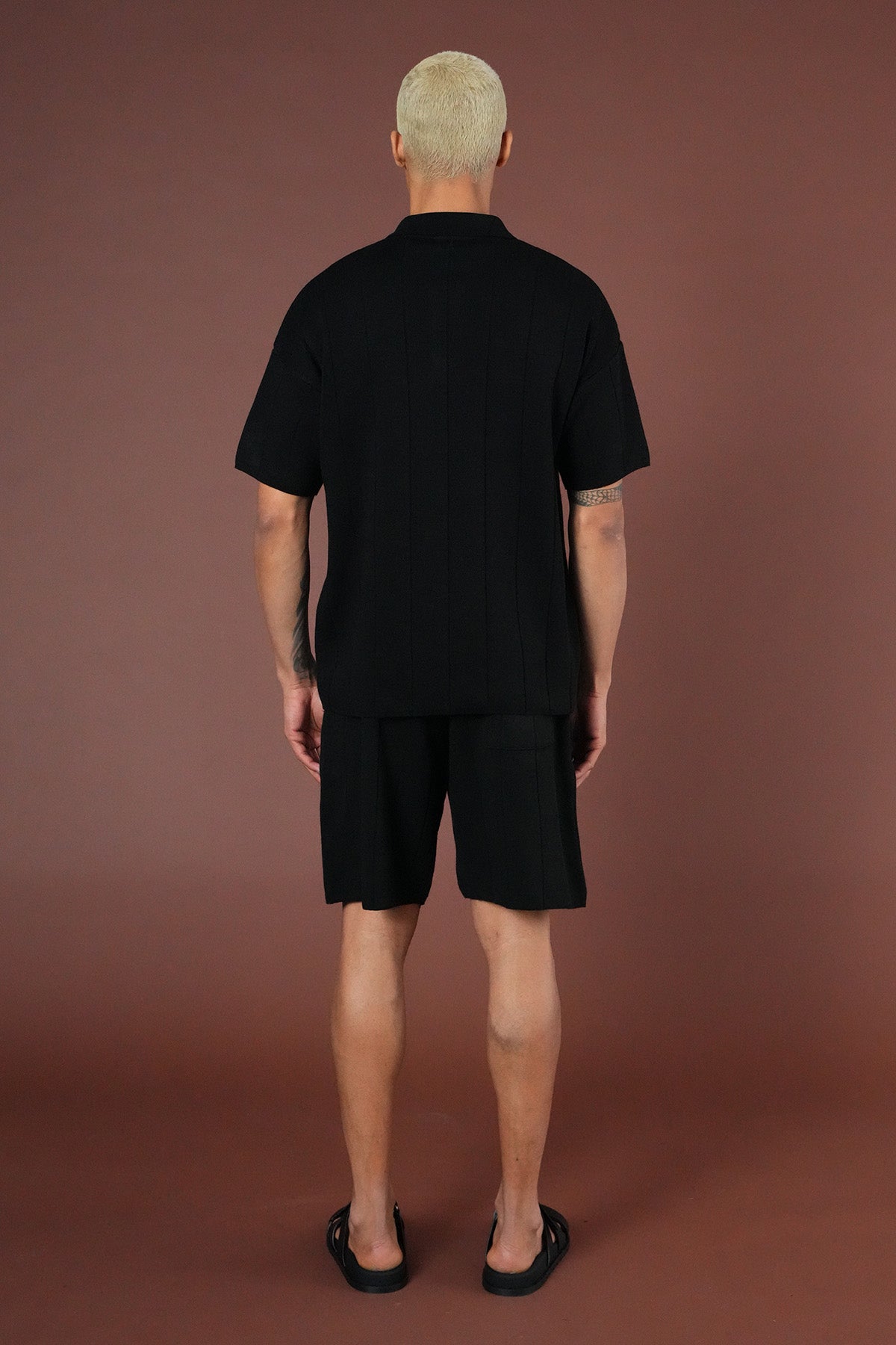 SET KNIT t-shirt AND SHORTS LL061054