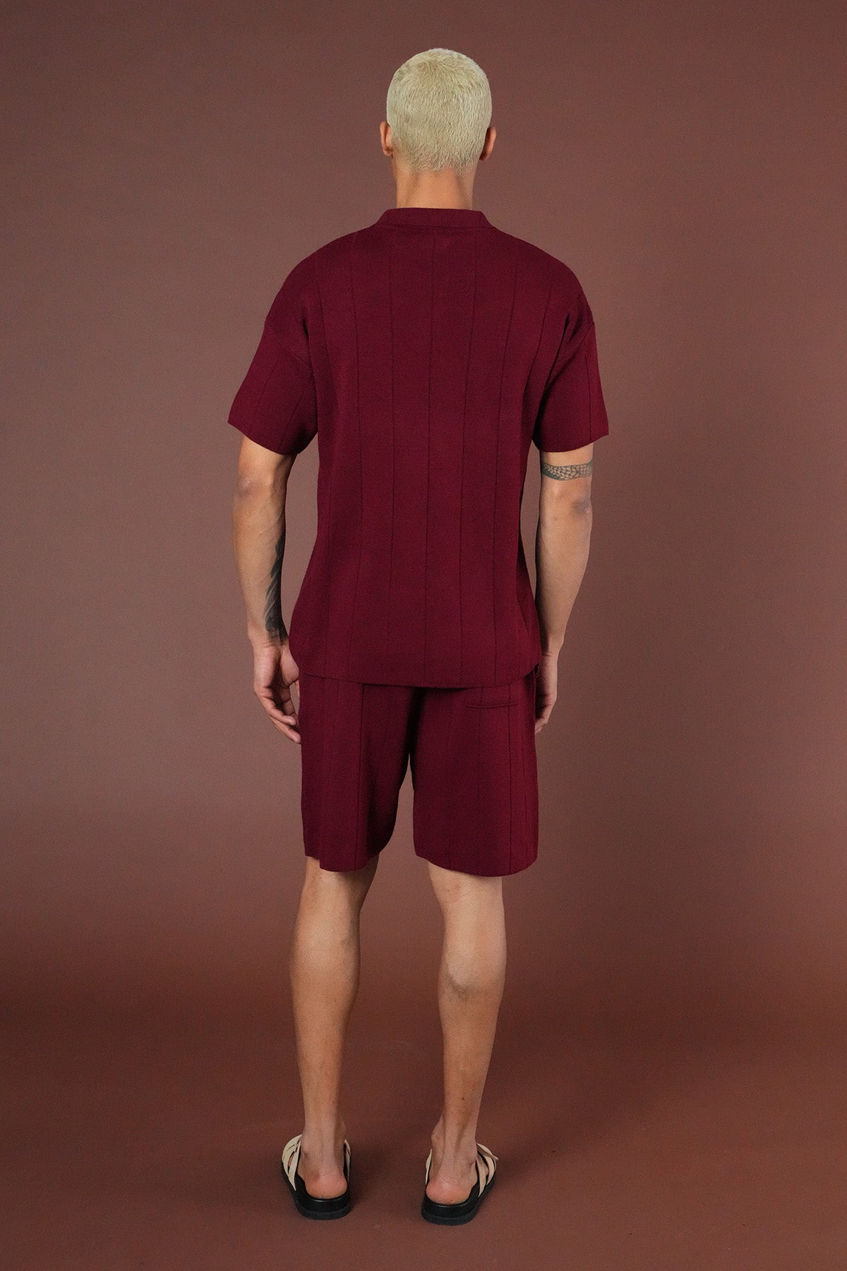 SET KNIT t-shirt AND SHORTS LL061054