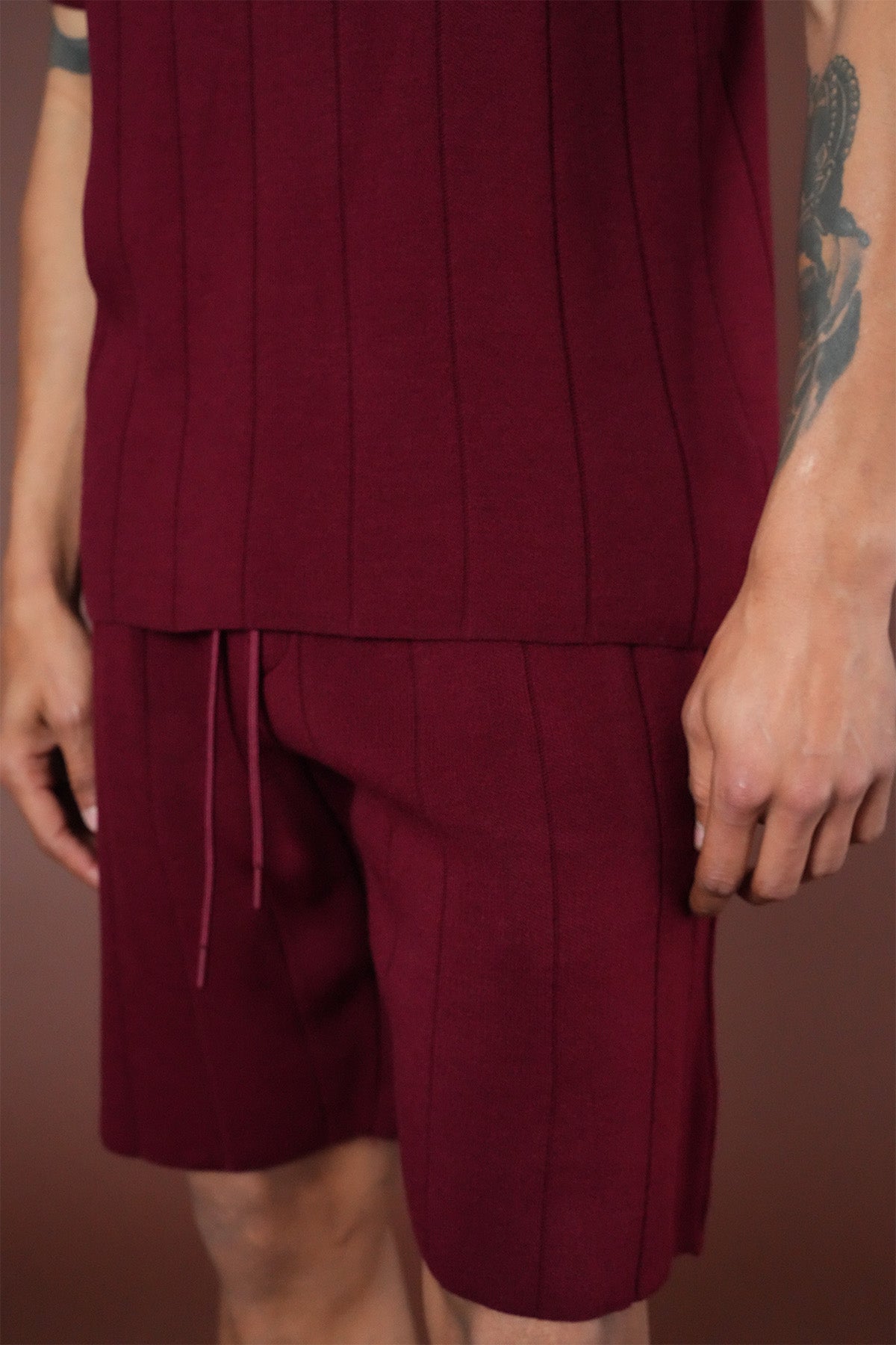 SET KNIT t-shirt AND SHORTS LL061054