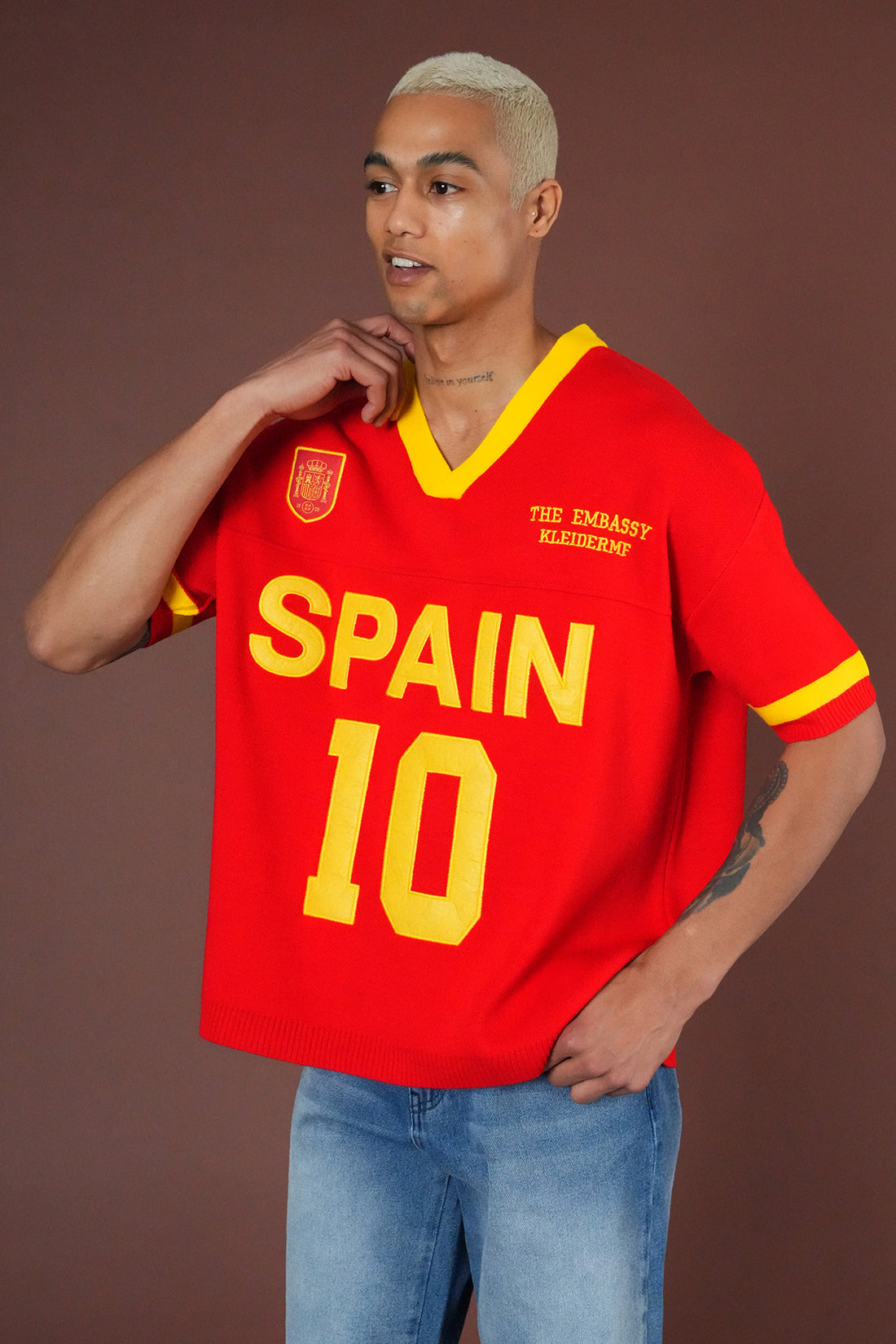 Oversize-T-Shirt aus Strick 3363