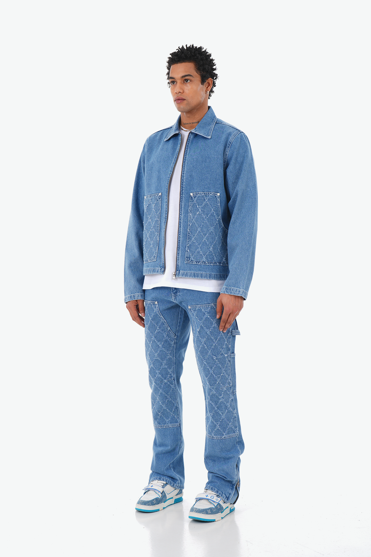 ART494 DENIM TRACKSUIT - DENIM