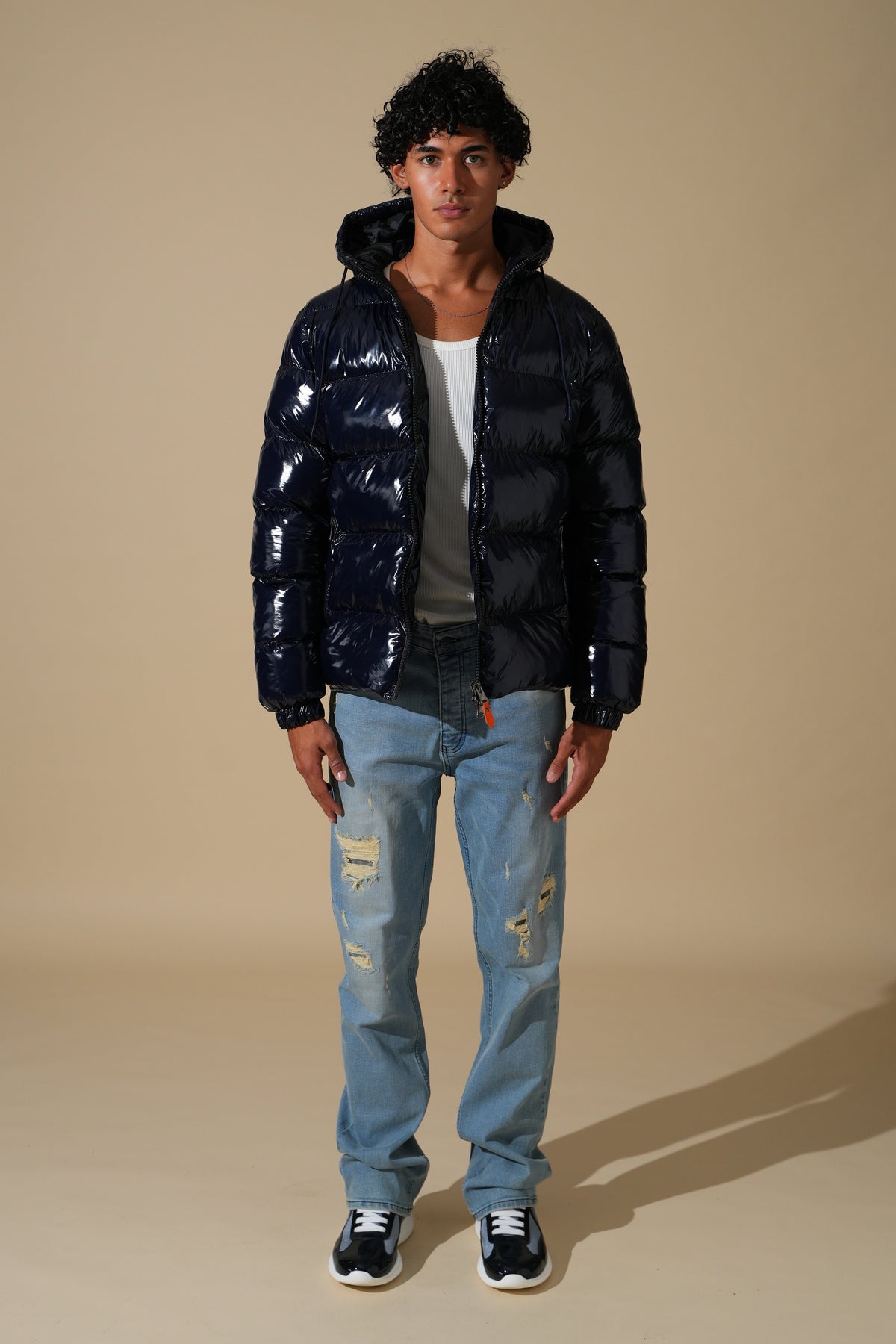 Glänzende Steppjacke IPM261012
