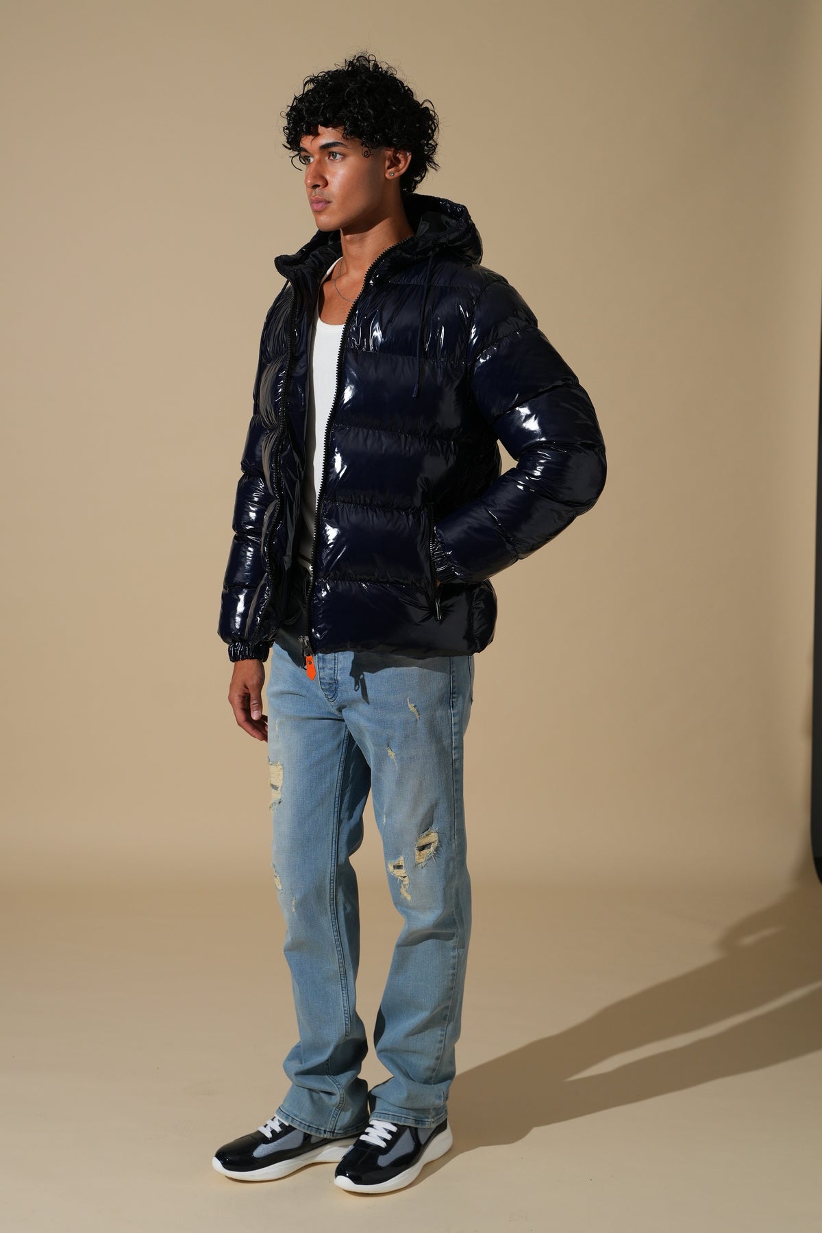 Glänzende Steppjacke IPM261012