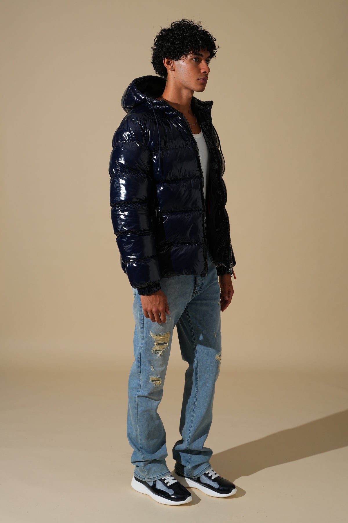 Glänzende Steppjacke IPM261012