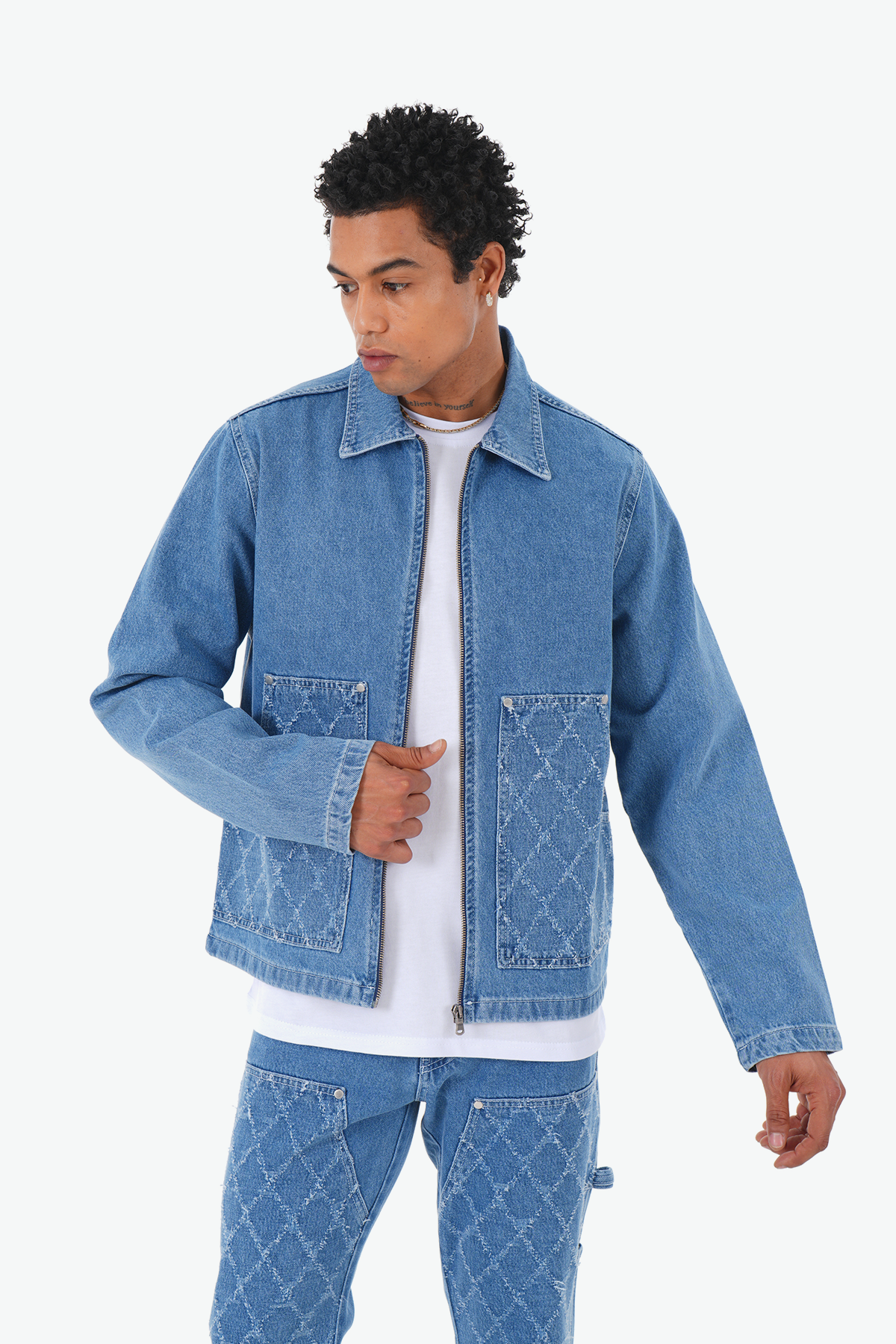 ART494 DENIM TRACKSUIT - DENIM