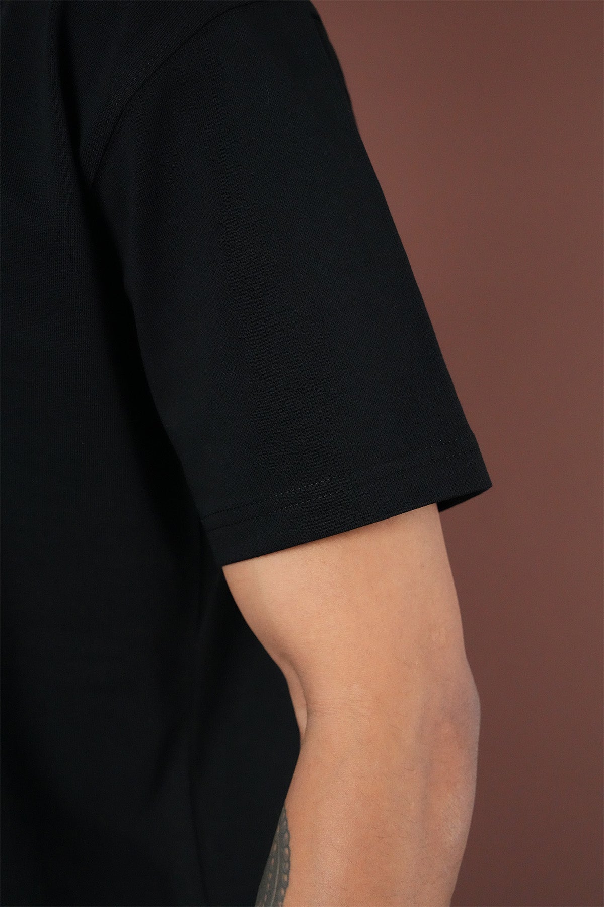 T-shirt MEN'S avec applique fleur devant AND dos LL1100161