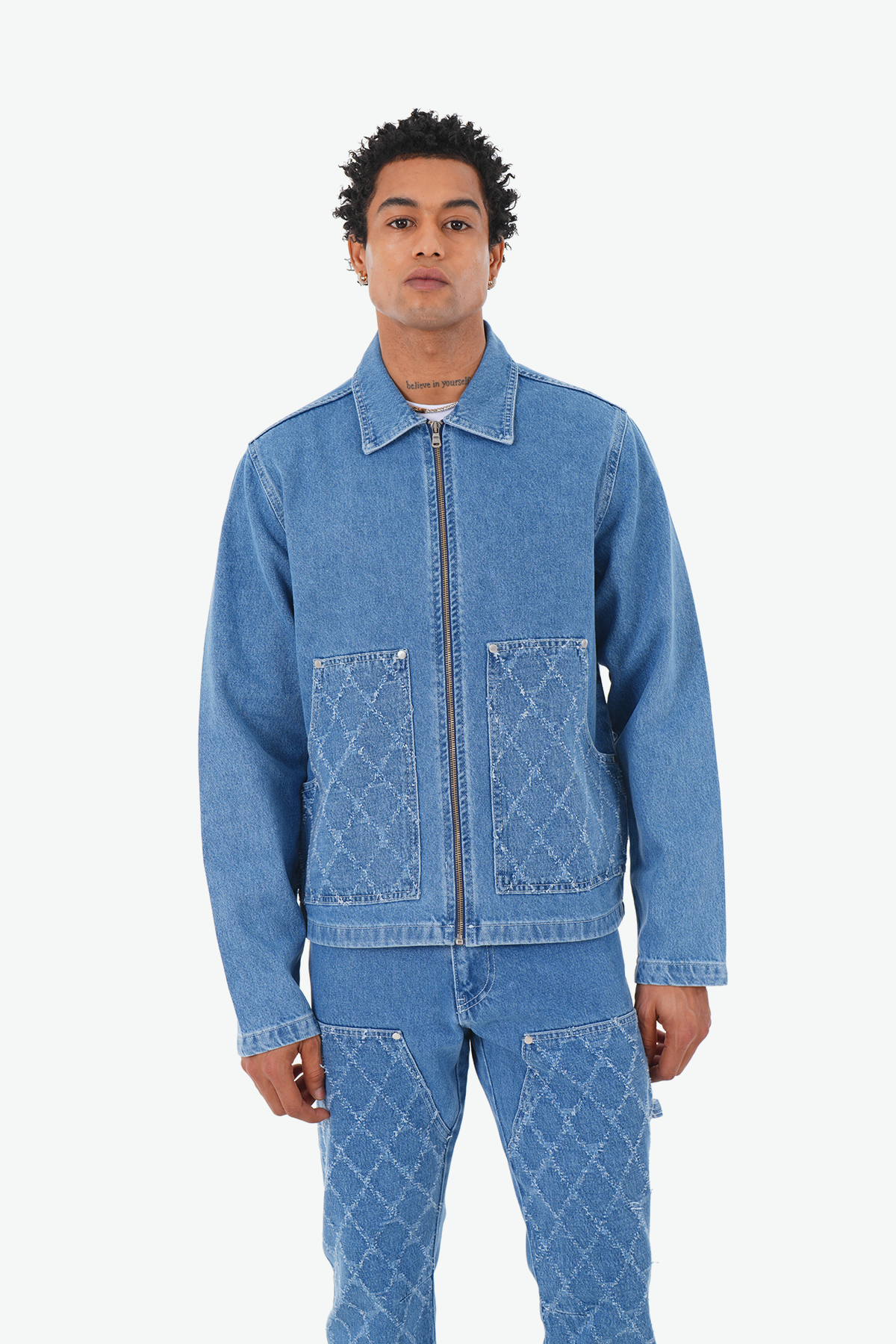 ART494 DENIM TRACKSUIT - DENIM