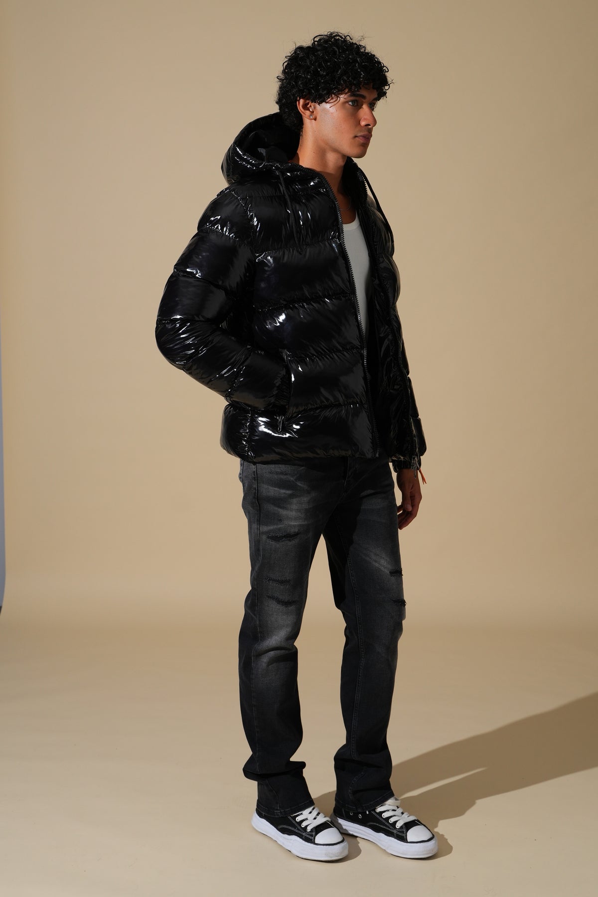 Glänzende Steppjacke IPM261012